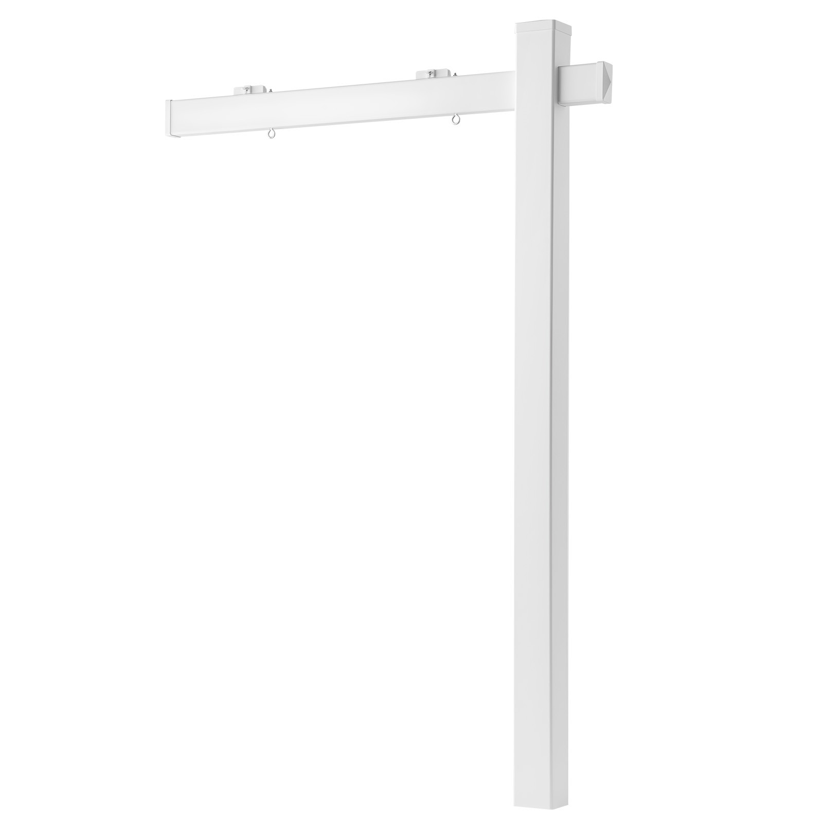 Uimoso 6 ft PVC Real Estate Sign Post for Outdoor Yard Display