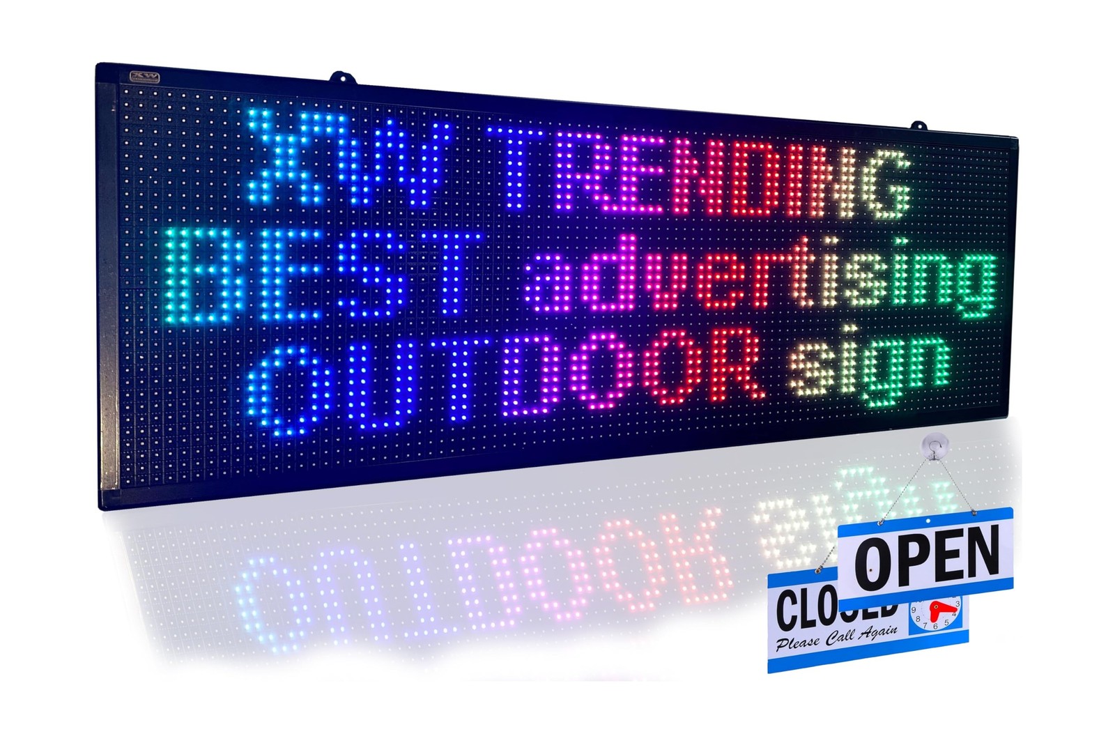 LED sign, scrolling sign 40″ x 14″, WiFi perfect tool for advertising, color …