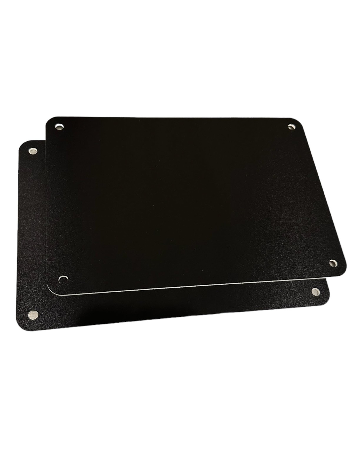 Black Blank Sign Board For Vinyl Street Sign PVC 2mm 7×10 Inch