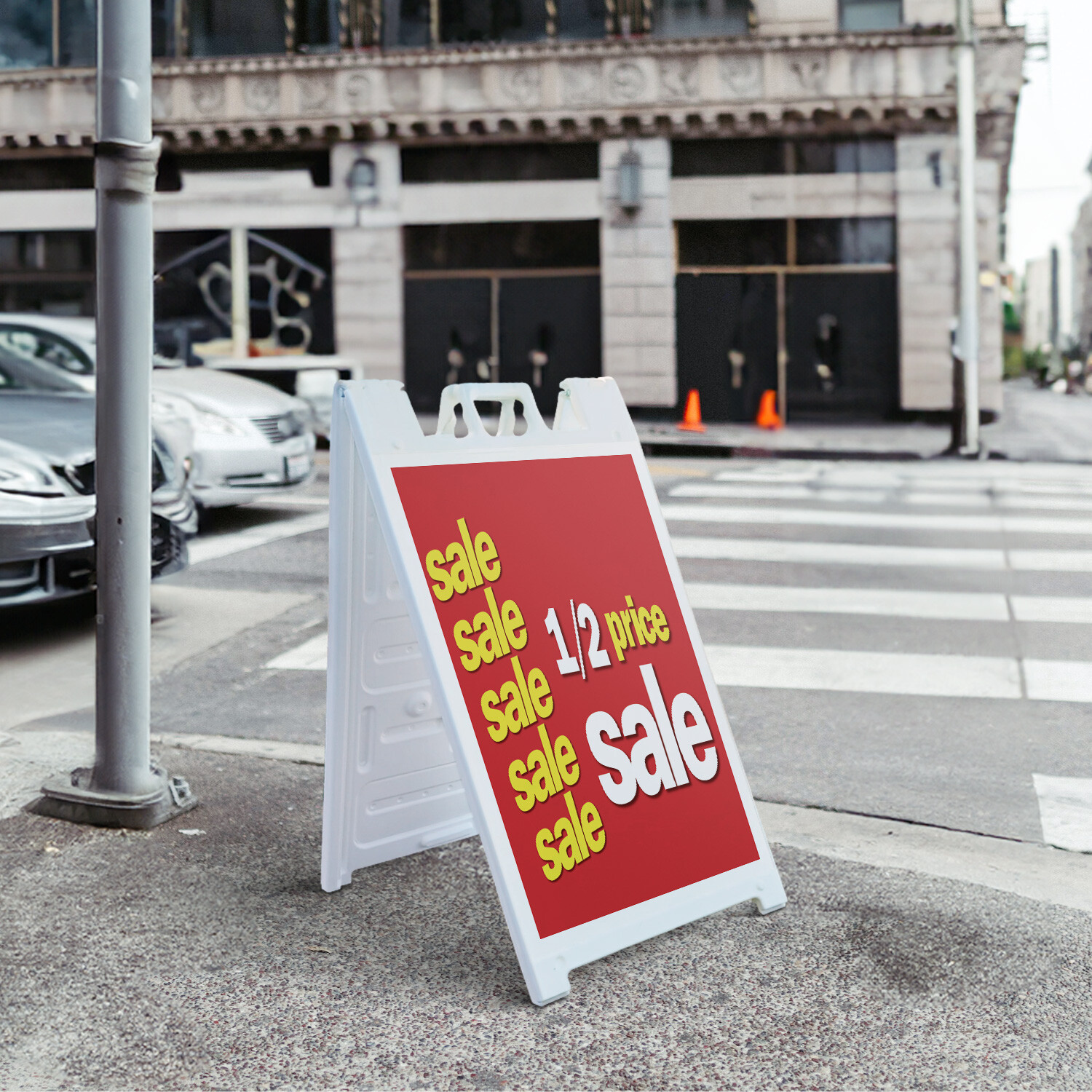 A-frame Sidewalk 1-2 Price 24″ x 36″ Double Sided A-Frame Sidewalk Sign