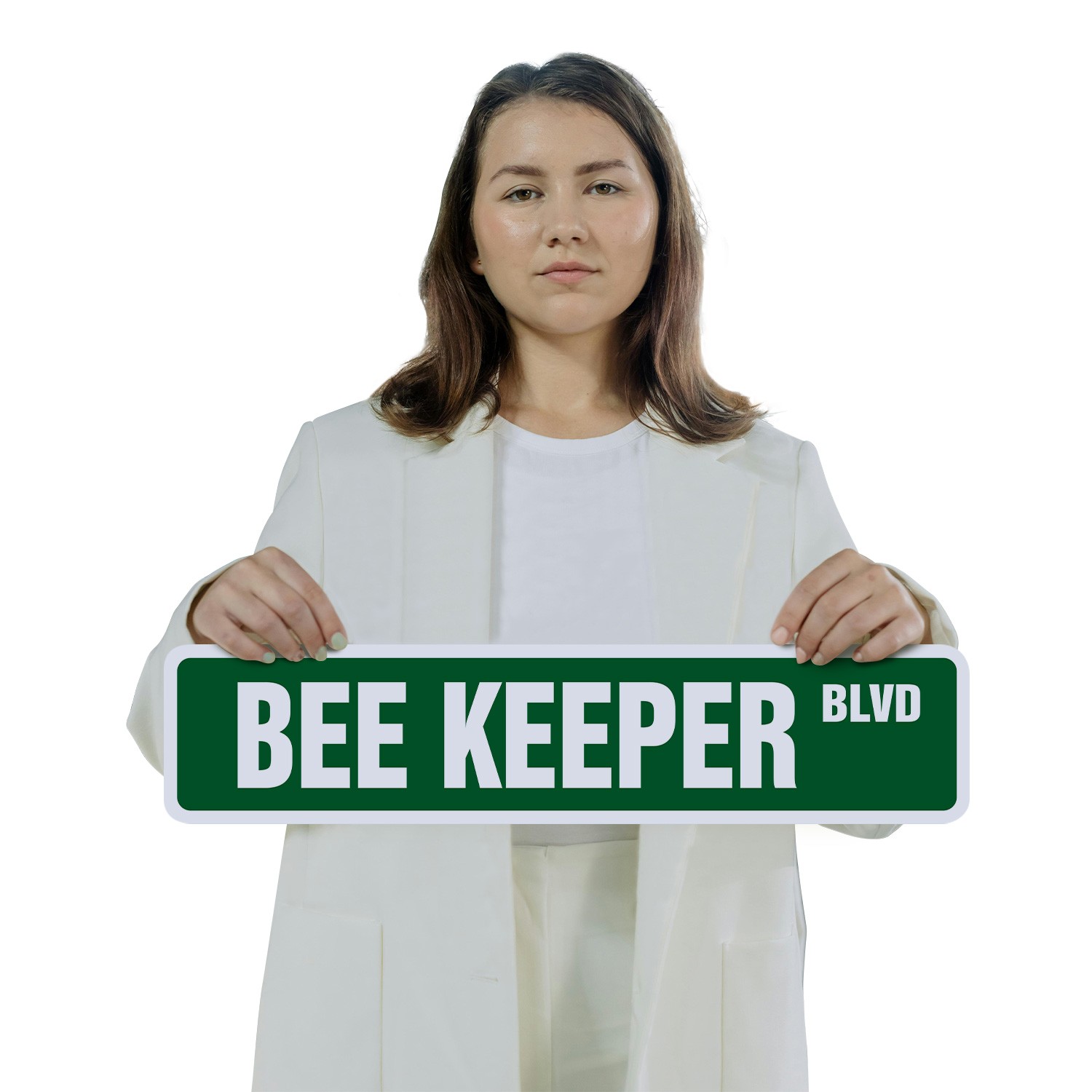 BEE KEEPER Street Sign (2 Pack) Metal Road Sign honey hive hornets honeybee