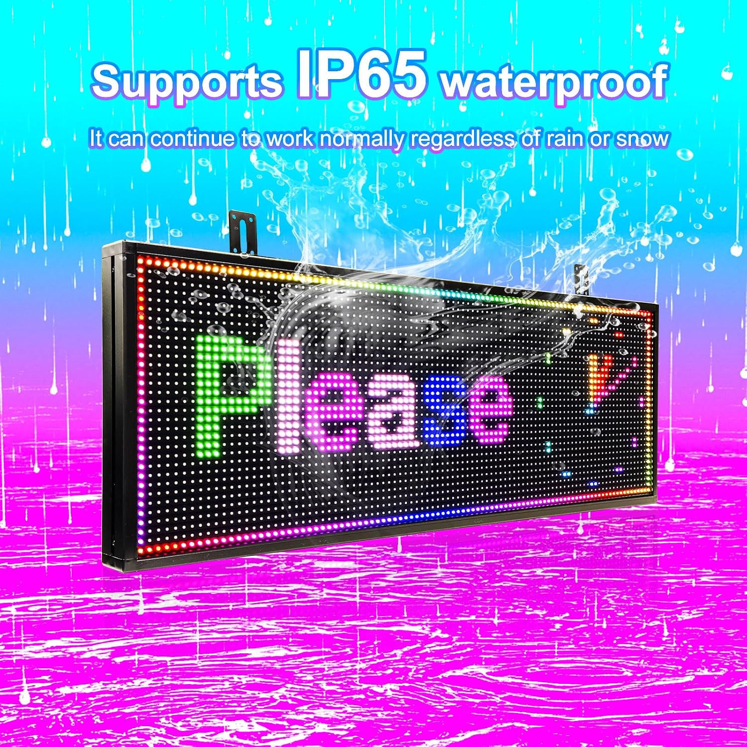 Programmable Scrolling LED Sign Outdoor Signs for Businesses Pantalla LED Para P