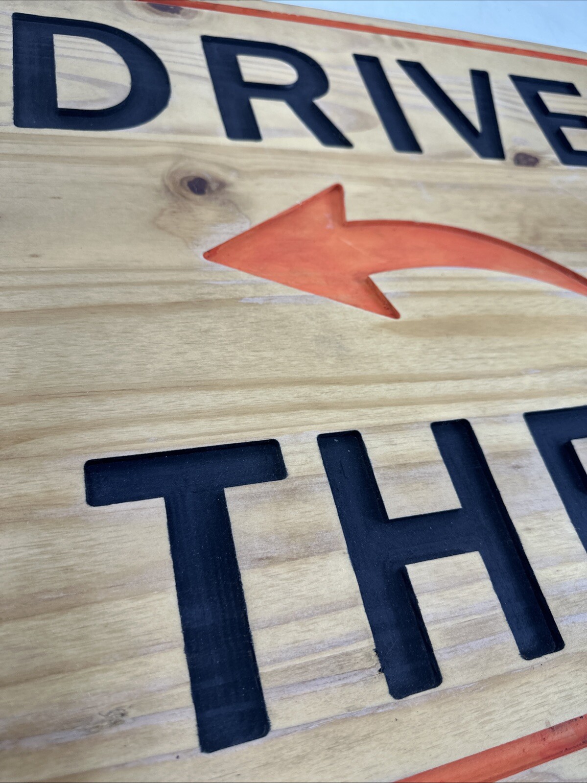 Drive-thru Wooden Sign Homemade 26” X 22”