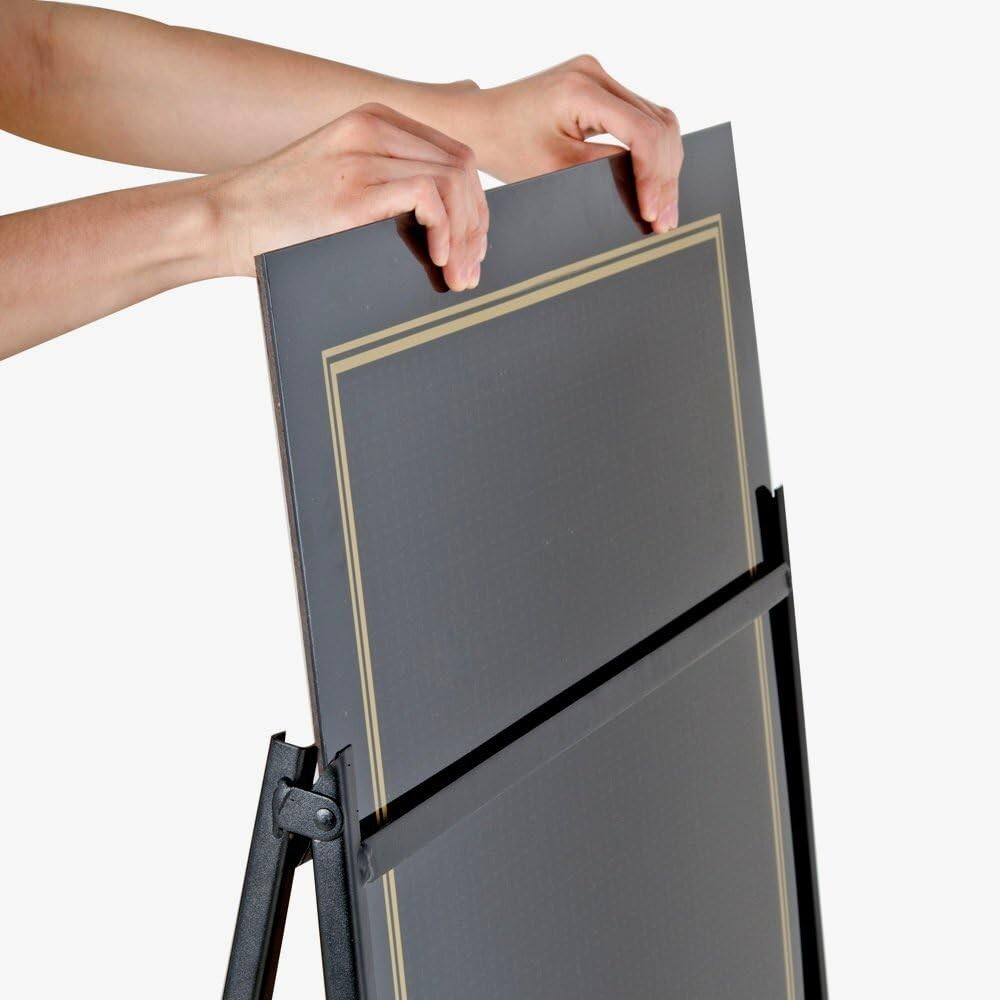 A Frame Sidewalk Sign, Steel Black Powder Coated, Sign Holds 24×36 insert