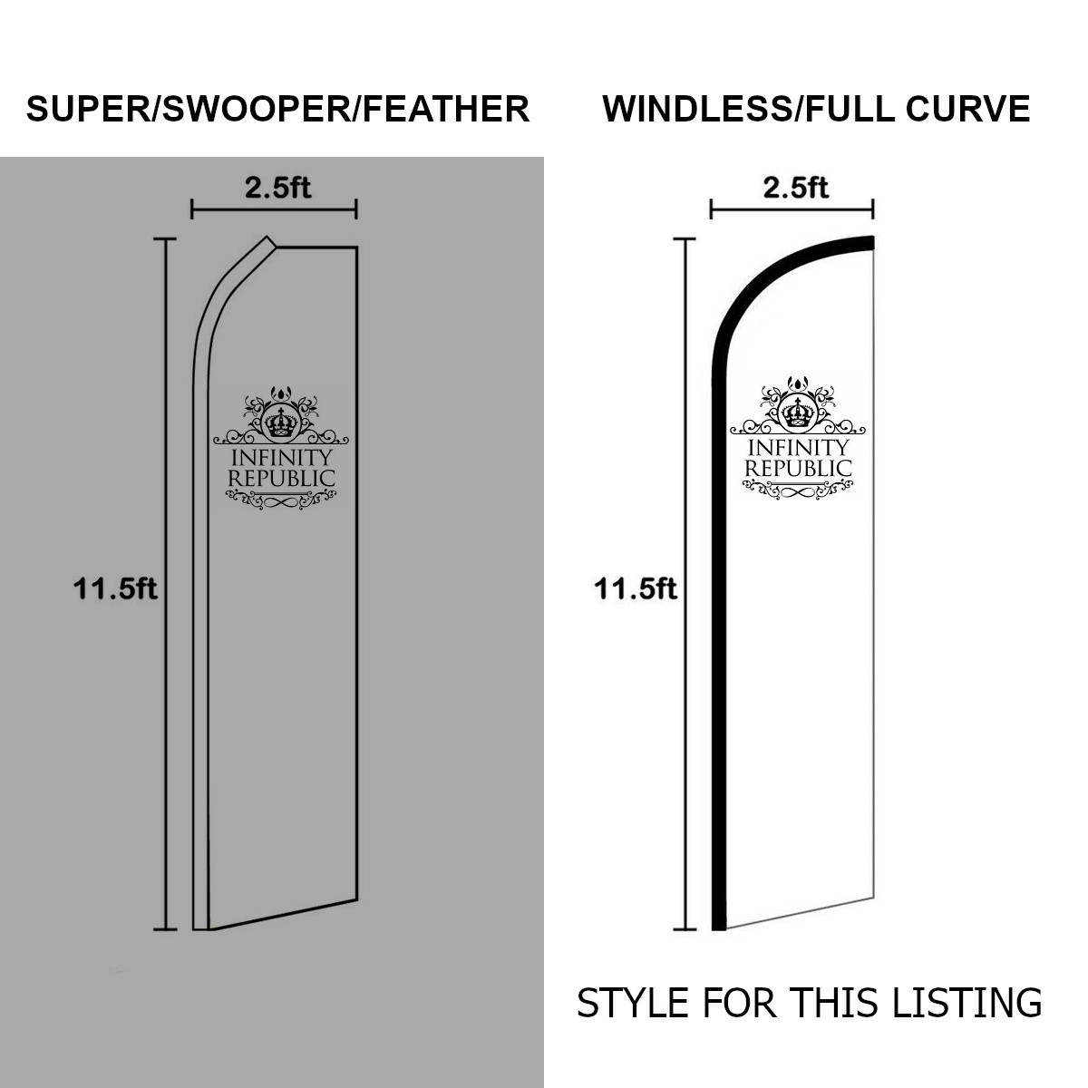 Best Buys Here Full Curve Windless Swooper Flag Sale Promotional