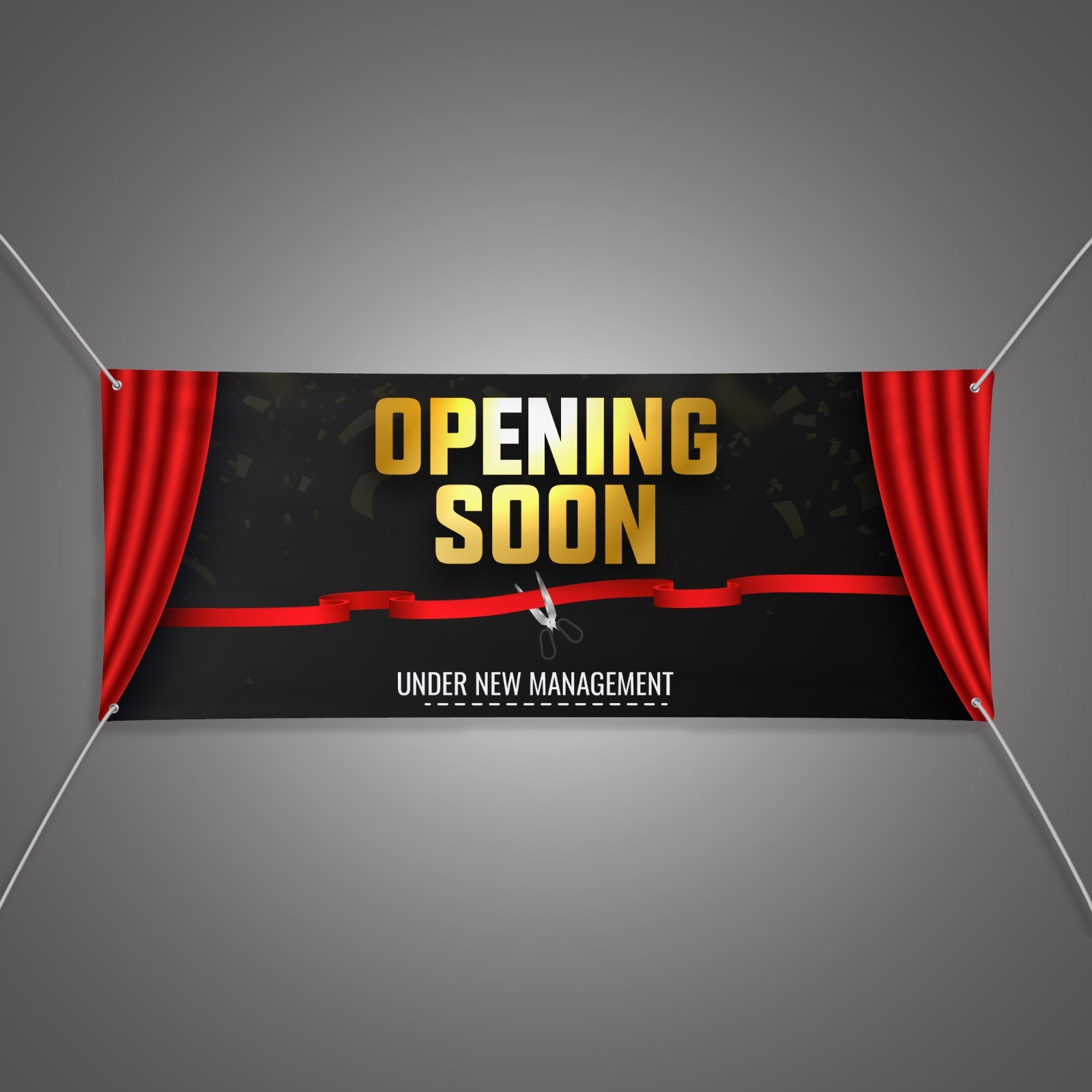 OPENING SOON Banner 13oz Vinyl | Ready-Made Indoor Outdoor Business Sign