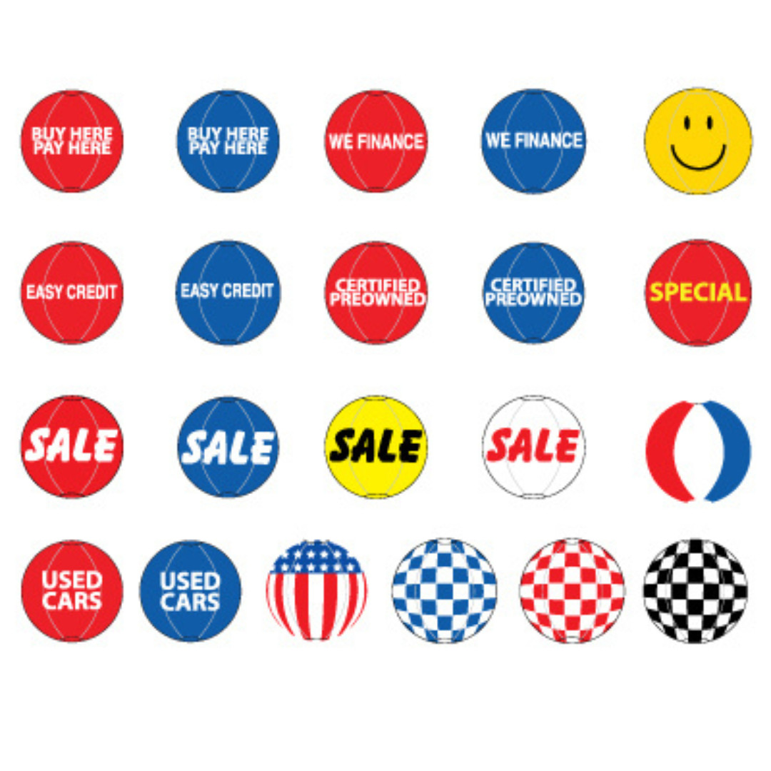 Reusable Balloon Display Kit Poles, Ground Spike and 5 Balloons Included