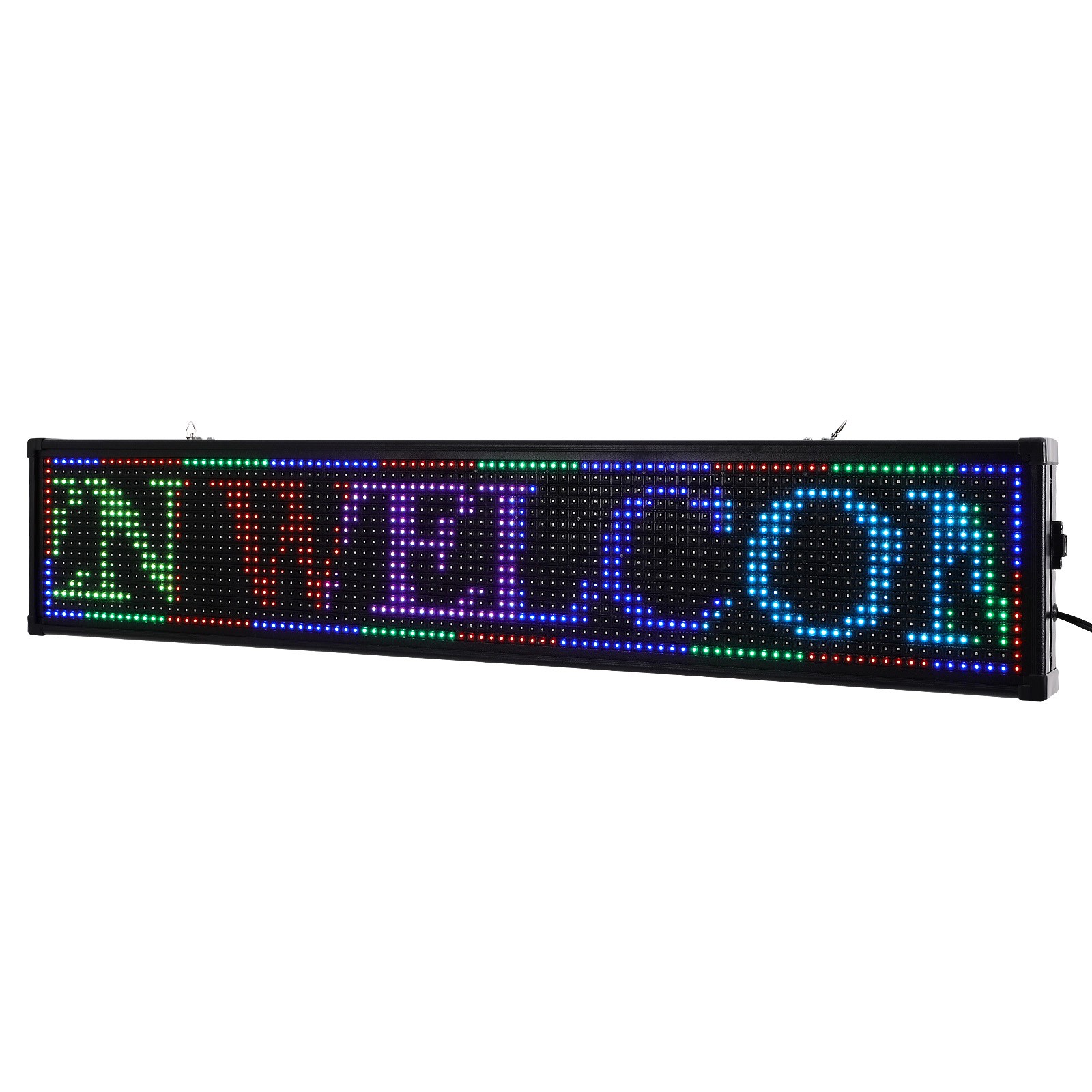 40*8 inch 7 Color LED Sign Scroll Message Board Programmable Scrolling WIFI USB