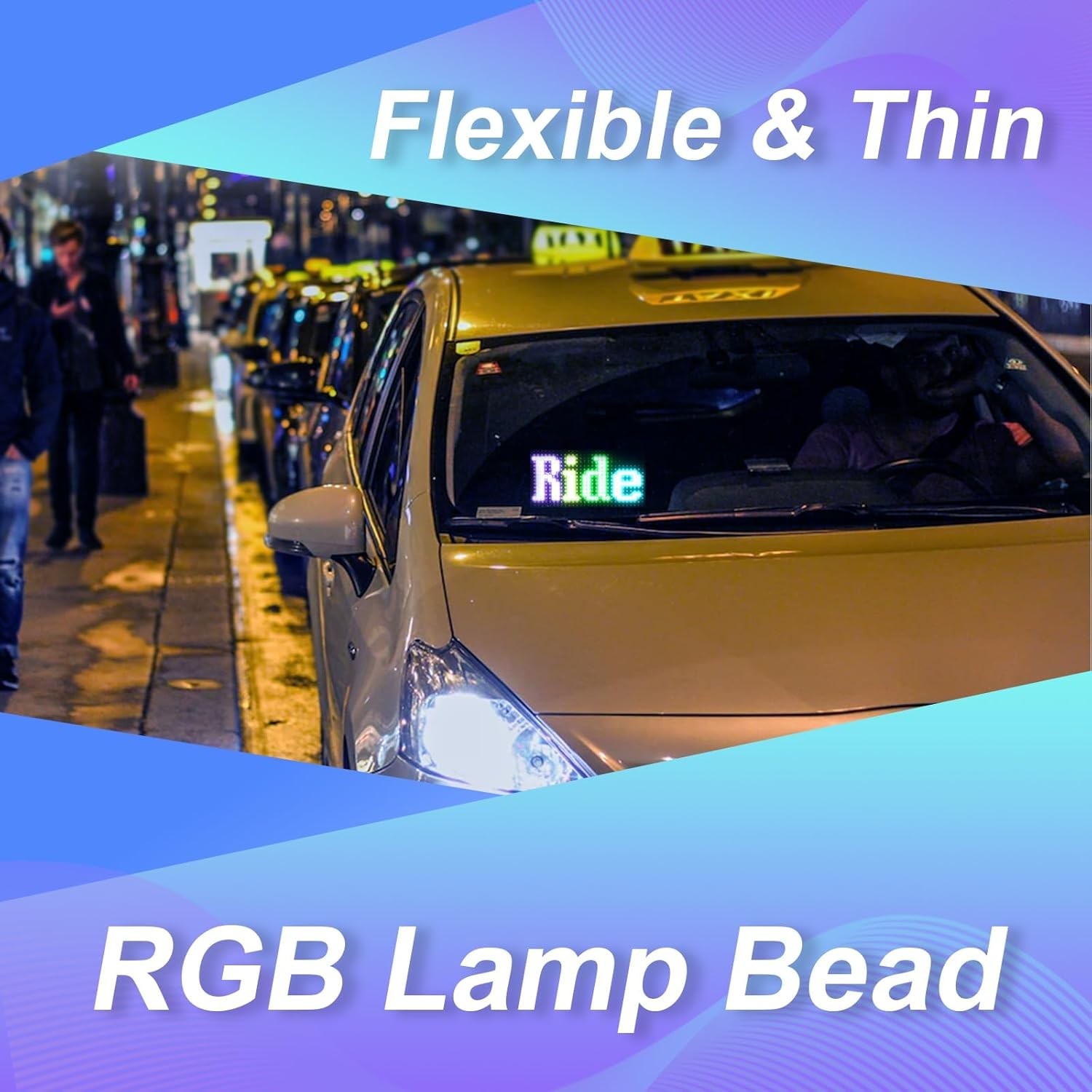 LED Light Signs for Car,Programmable Flexible LED Sign,Bluetooth APP Control,…