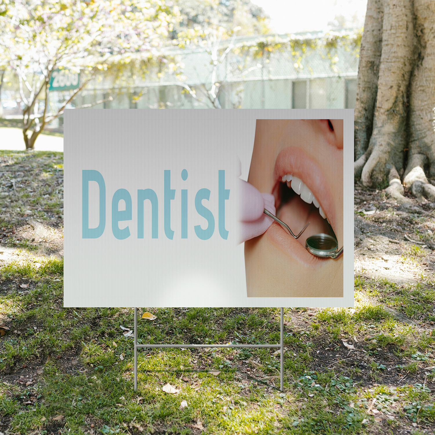 Dentist Yard Sign Professional Dental Care, Clinics, Family Services