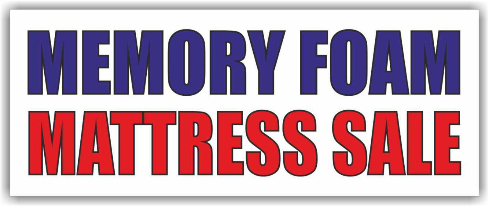 MEMORY FOAM MATTRESS SALE Advertising Banner Vinyl Mesh Sign sheet sets pillow