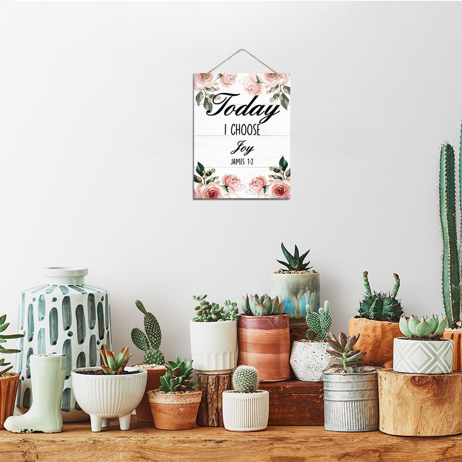 Christian Decor, Rustic Hanging Wood Plaque Sign, Farmhouse Wood Sign, Inspir…