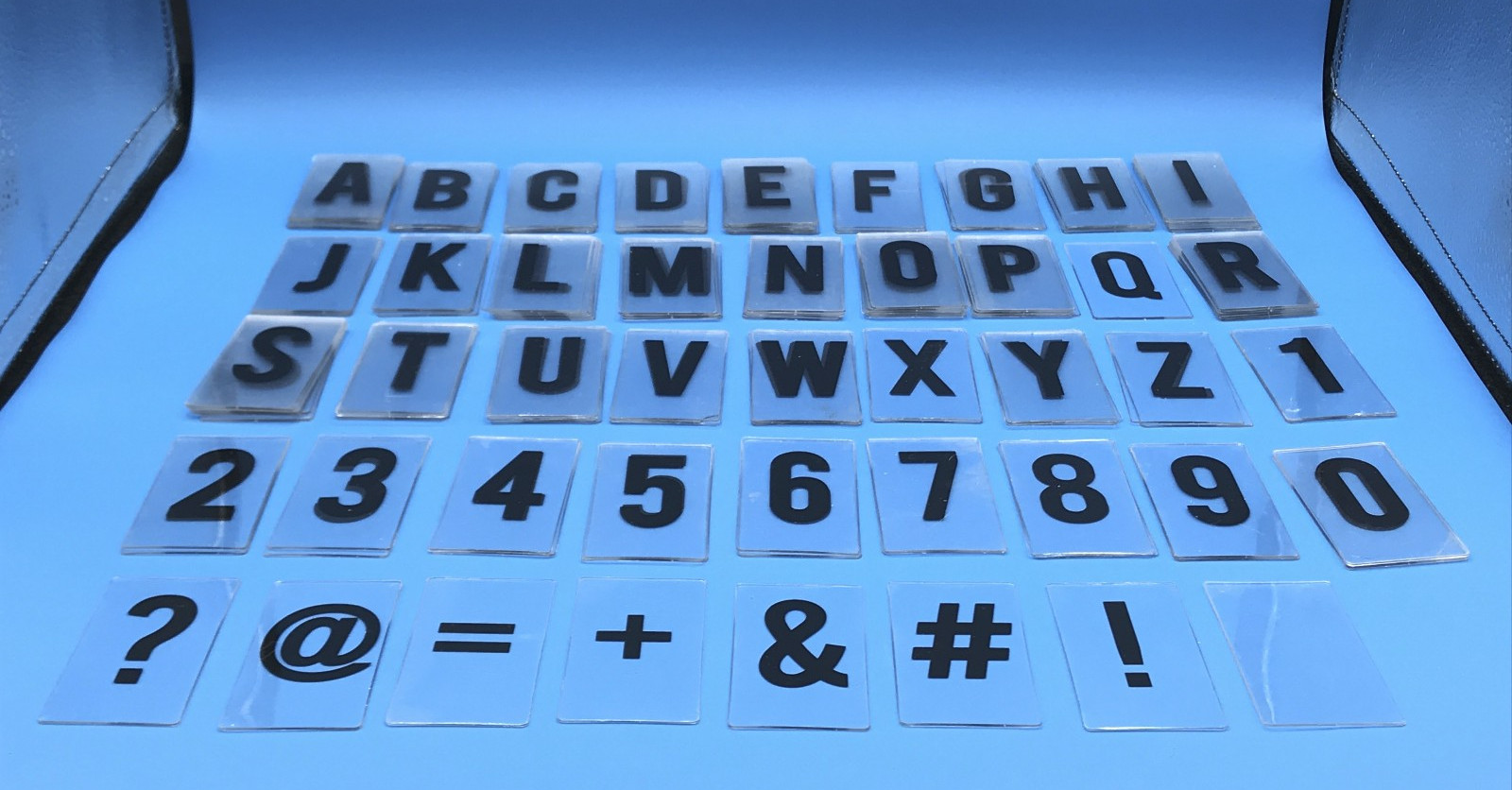 131 Piece Sign Letters Flexible Outdoor 3 x 1.625″ Inch