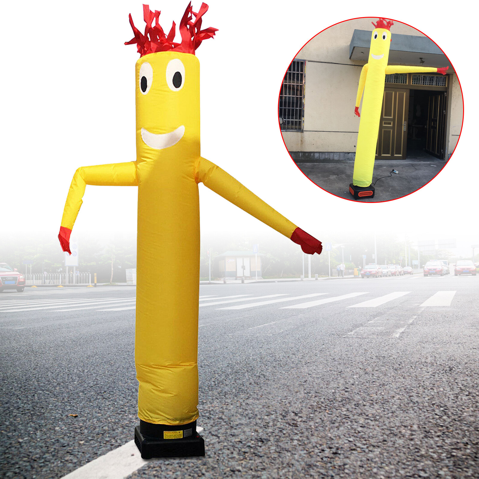 10ft /13in Inflatable Wacky Waving Arms Tube Man Dancing Air Puppet w/o Blower