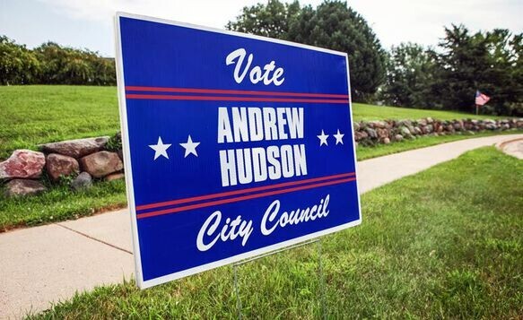 SNDS Custom Yard Signs with Stake – Personalized Blank Corrugated Lawn Sign