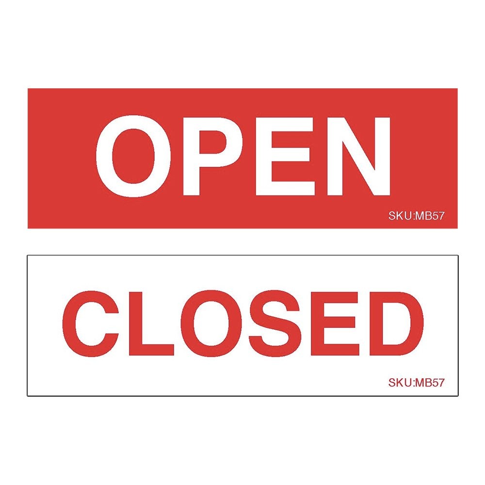 3 Pack Open Closed Magnet Signs Reusable Status Indicator Labels