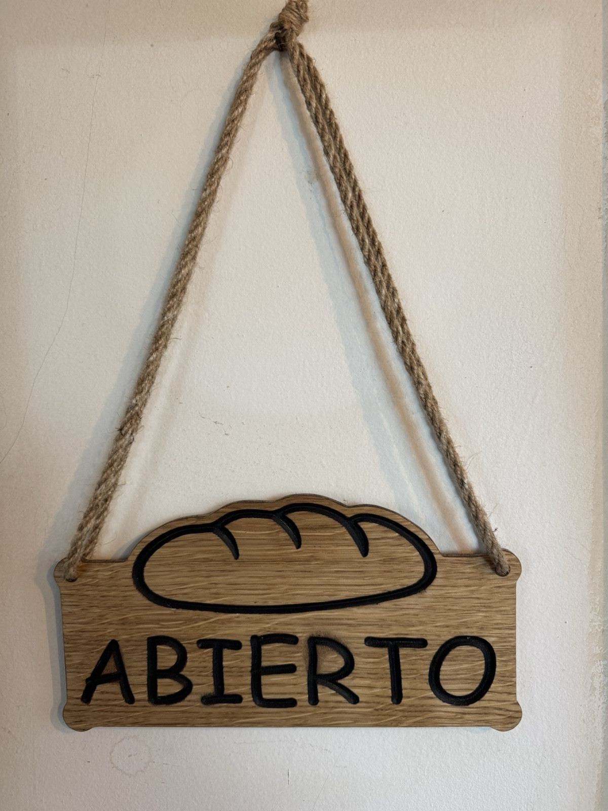 Open Closed double sided sign for bakeries, bread shops, grocery stores