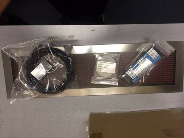 Outdoor High Intensity 2-Line Multi-Color LED Moving Sign. 34.5″ X 9.3″ X 5.9″