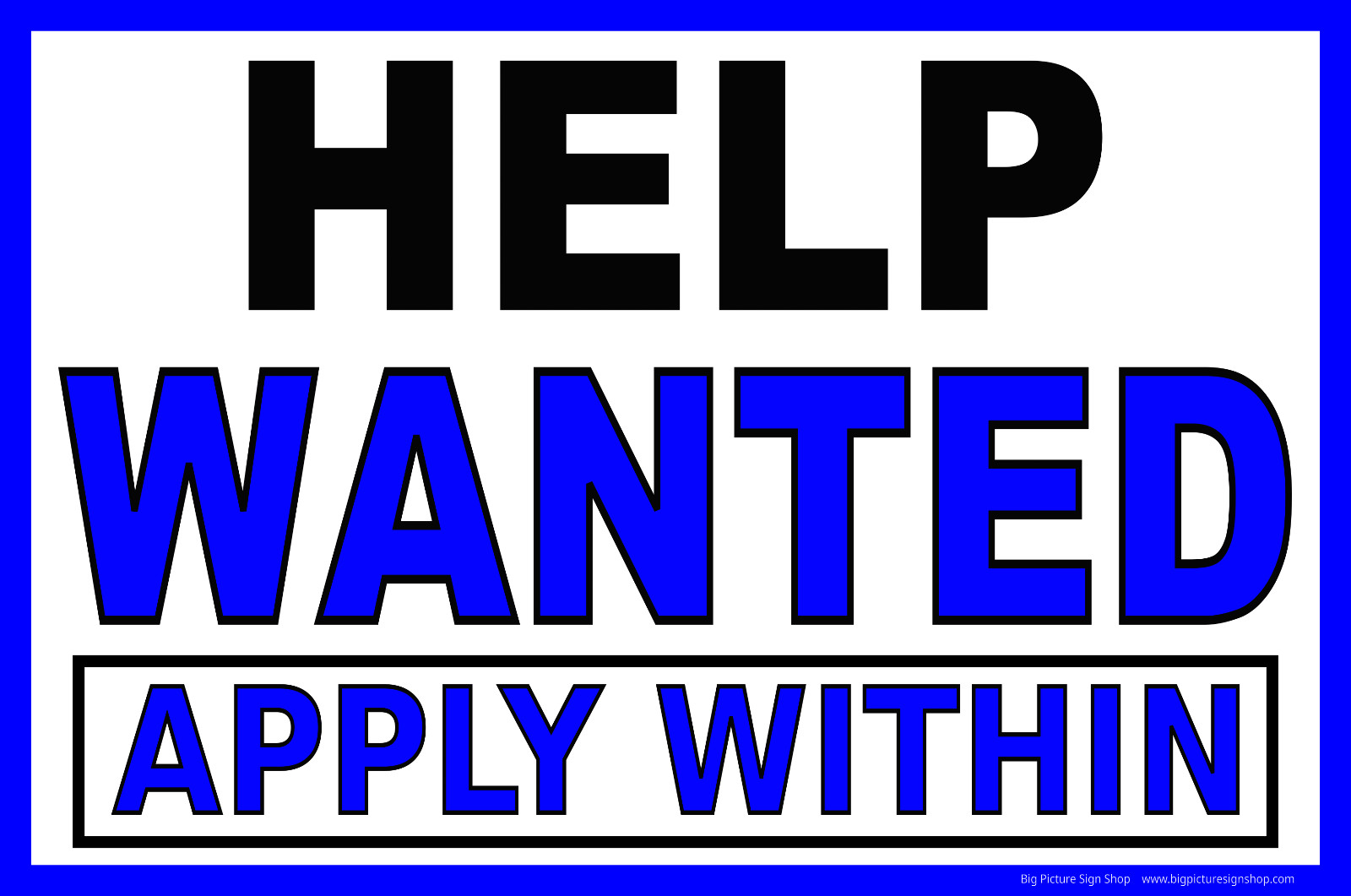 HELP WANTED ‘CUSTOMIZE’ – CHOICES -LARGE – Banner – Vinyl – FAST SHIP -USA MADE