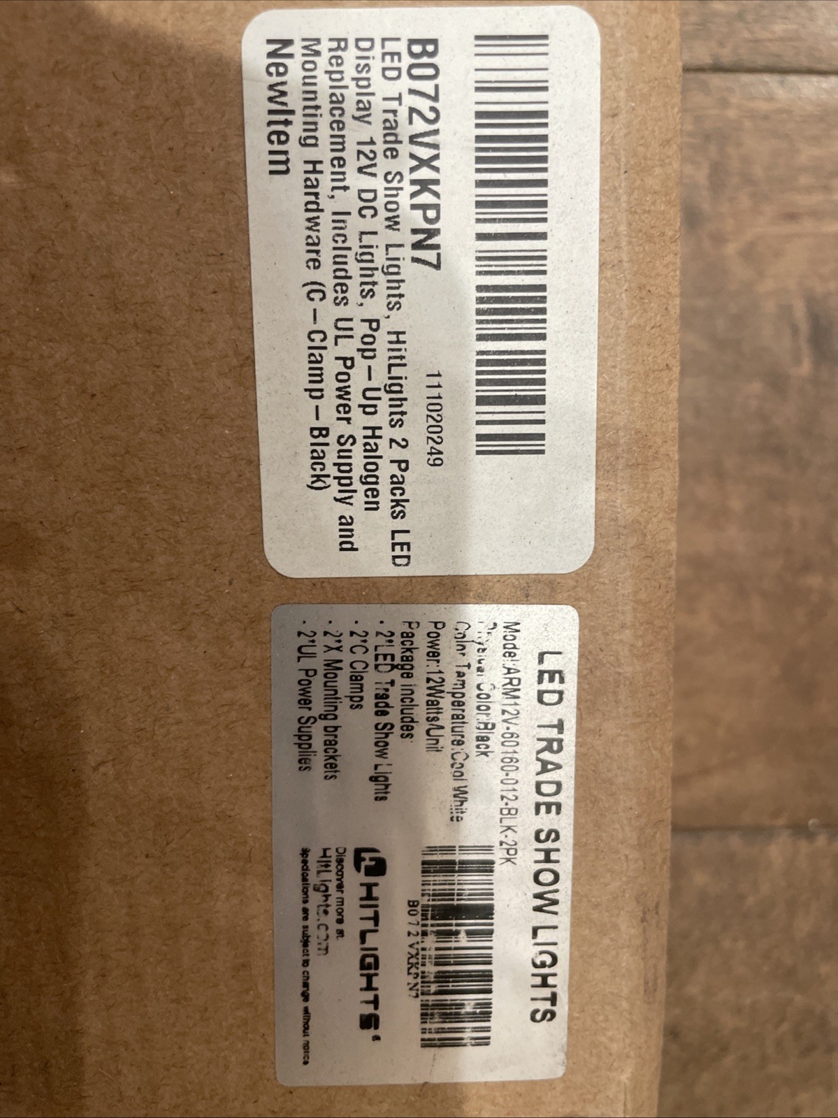 12 W Tradeshow Lights Two Pack Pop Up Includes Mounting Hardware brand new