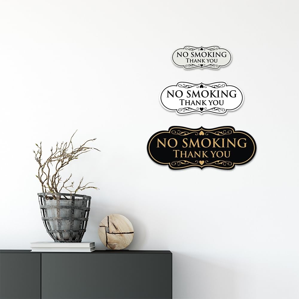All Quality Designer No Smoking Thank You Wall Or Door Sign – Easy To Install