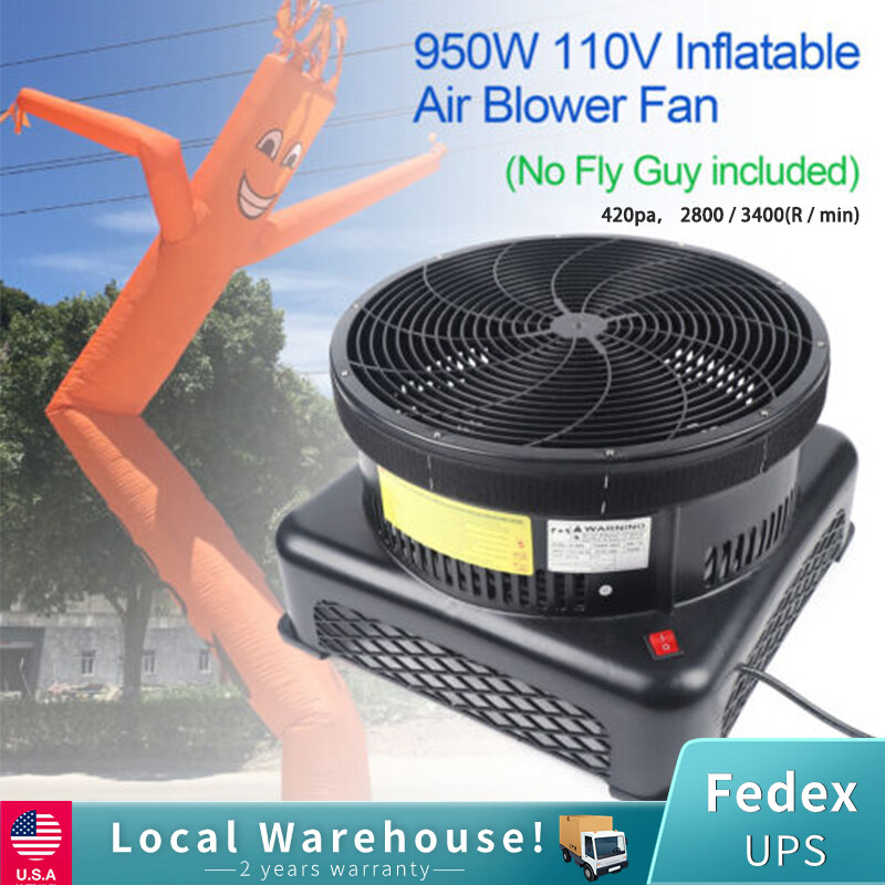 950W 17.7″ Air Blower Fan Fit Inflatable Wind Dancer Tube Man Fly Guy Sky Puppet