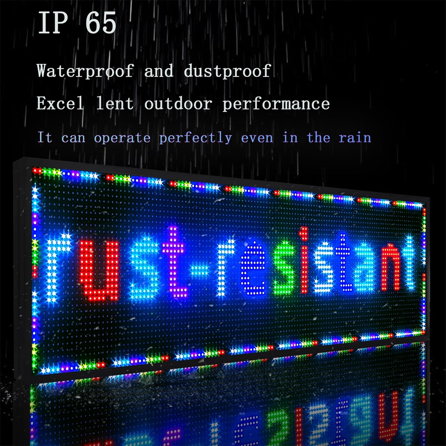 P10(52 * 14) Scrolling Programmable Led Sign Custom Outdoor Digital for Business