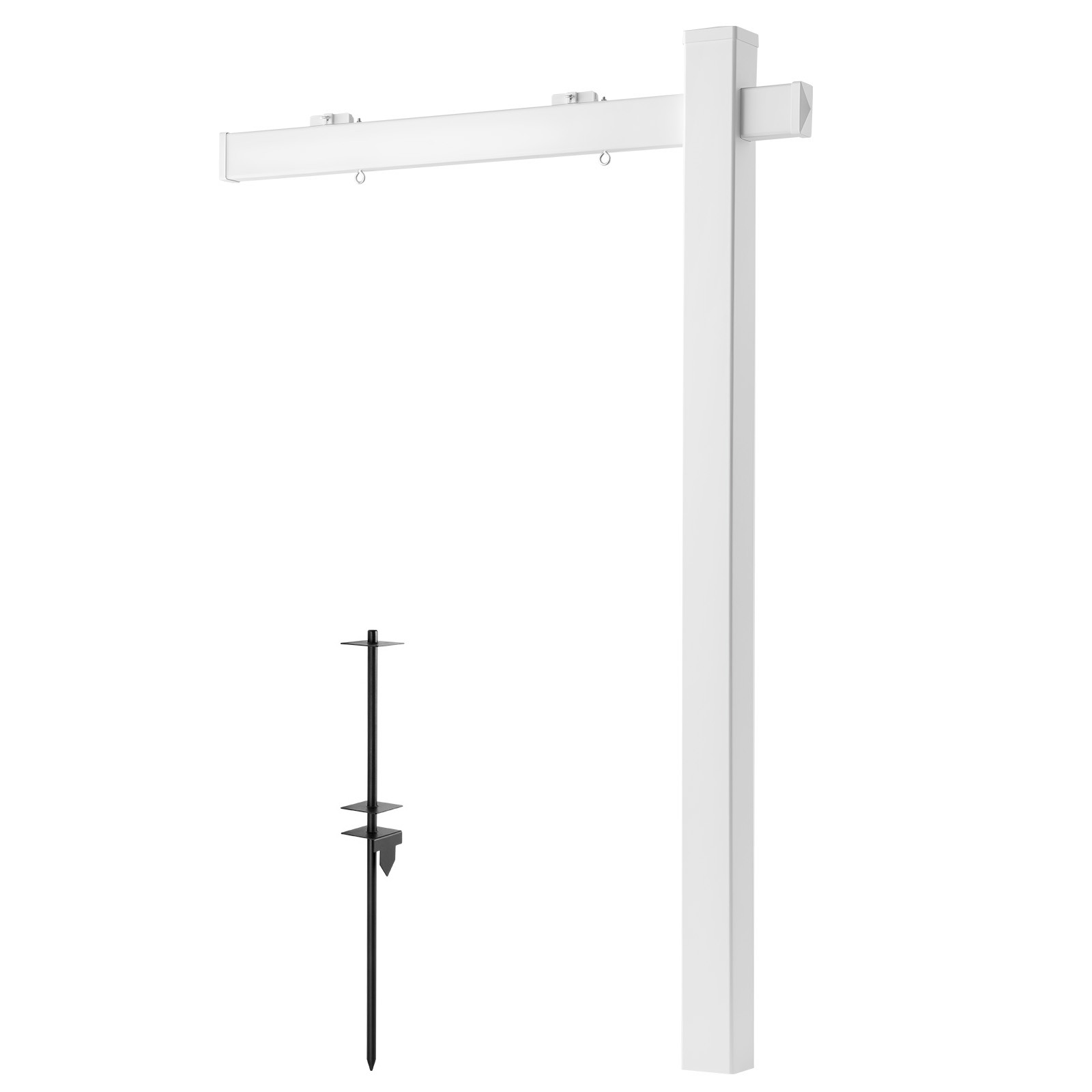 Uimoso 6 ft PVC Real Estate Sign Post for Outdoor Yard Display