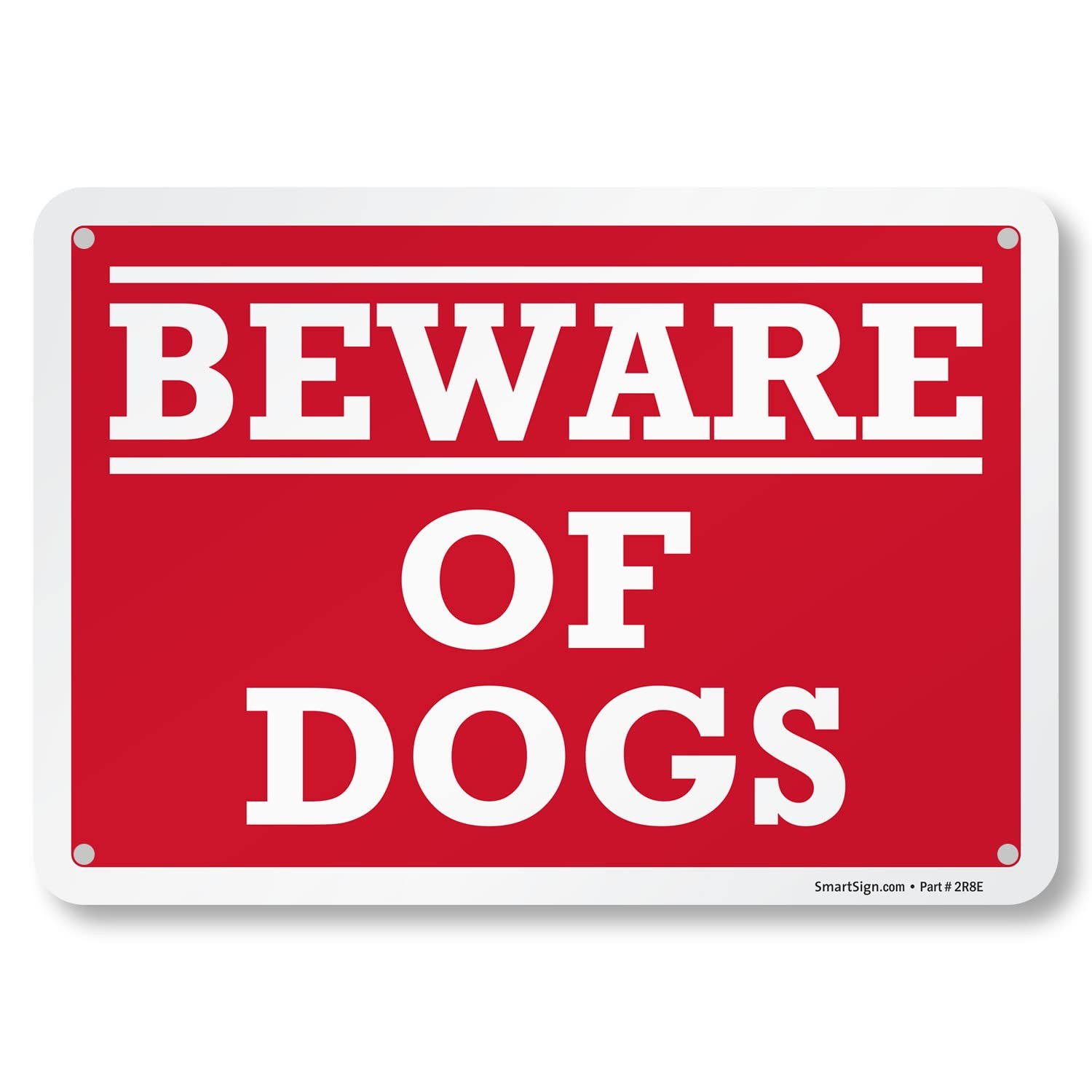 Beware Of Dogs Metal Warning Sign Durable Aluminum Home Security 7×10 Inch