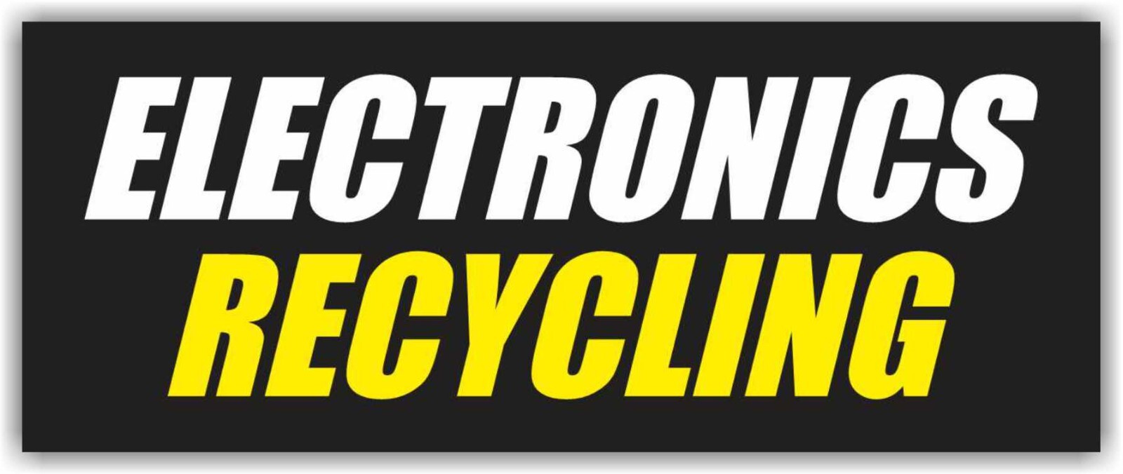 ELECTRONICS RECYCLING Advertising Banner Vinyl Mesh Sign Appliances Service