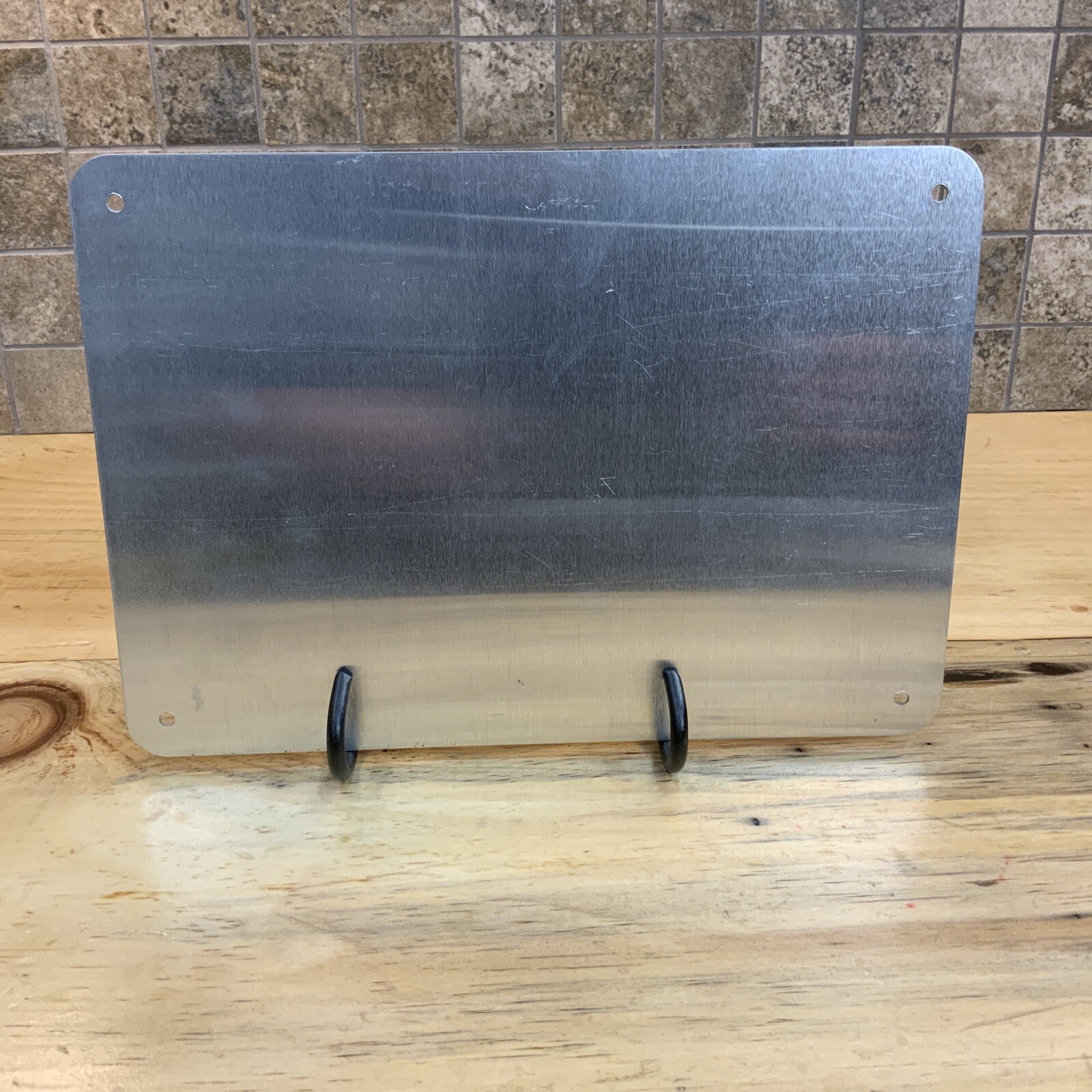 Notice Clean Up Spills Immediately Reflective Aluminum Sign Mounting Holes