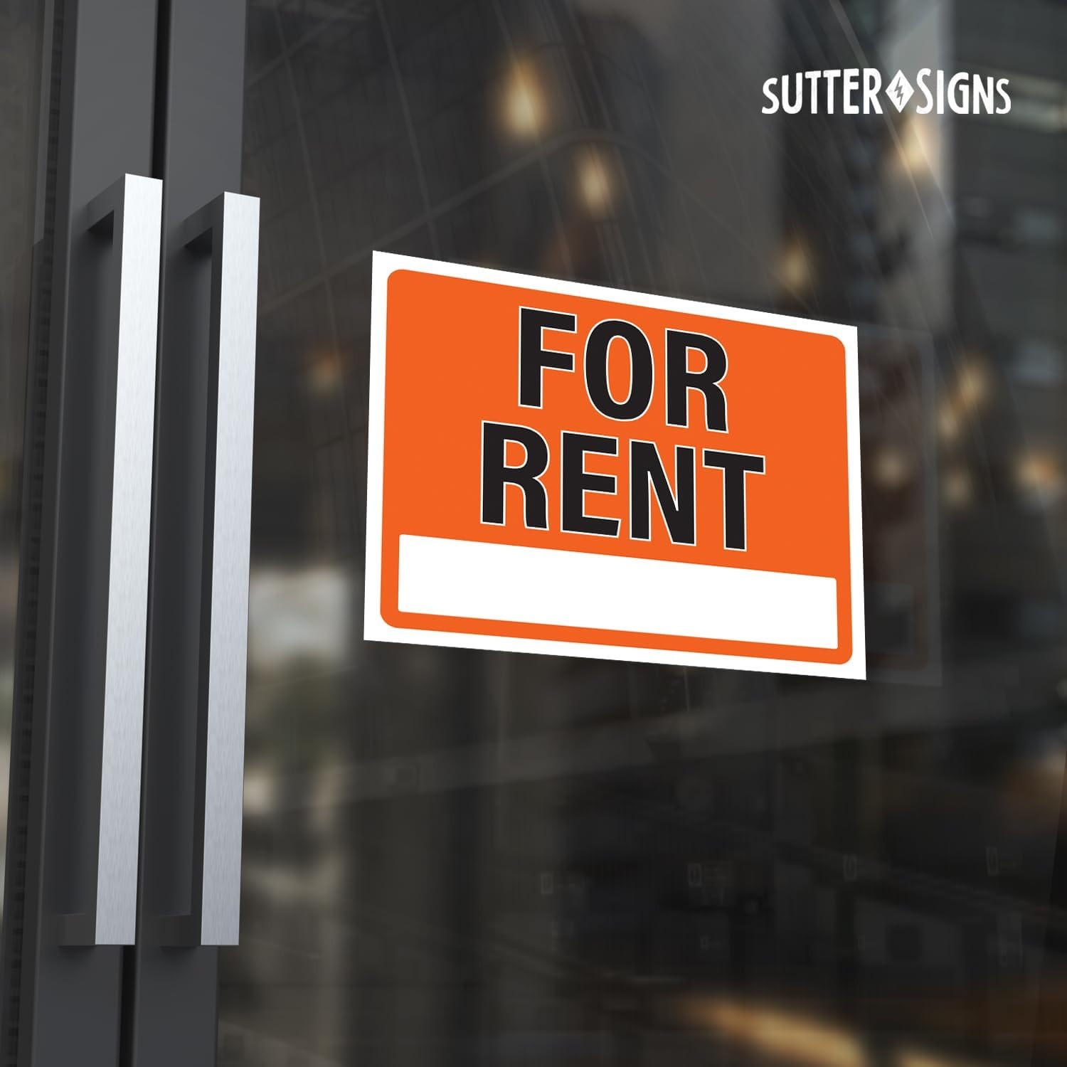 For Rent Sign 14×11, Plastic Sign for Home, Office, Rental, Commercial