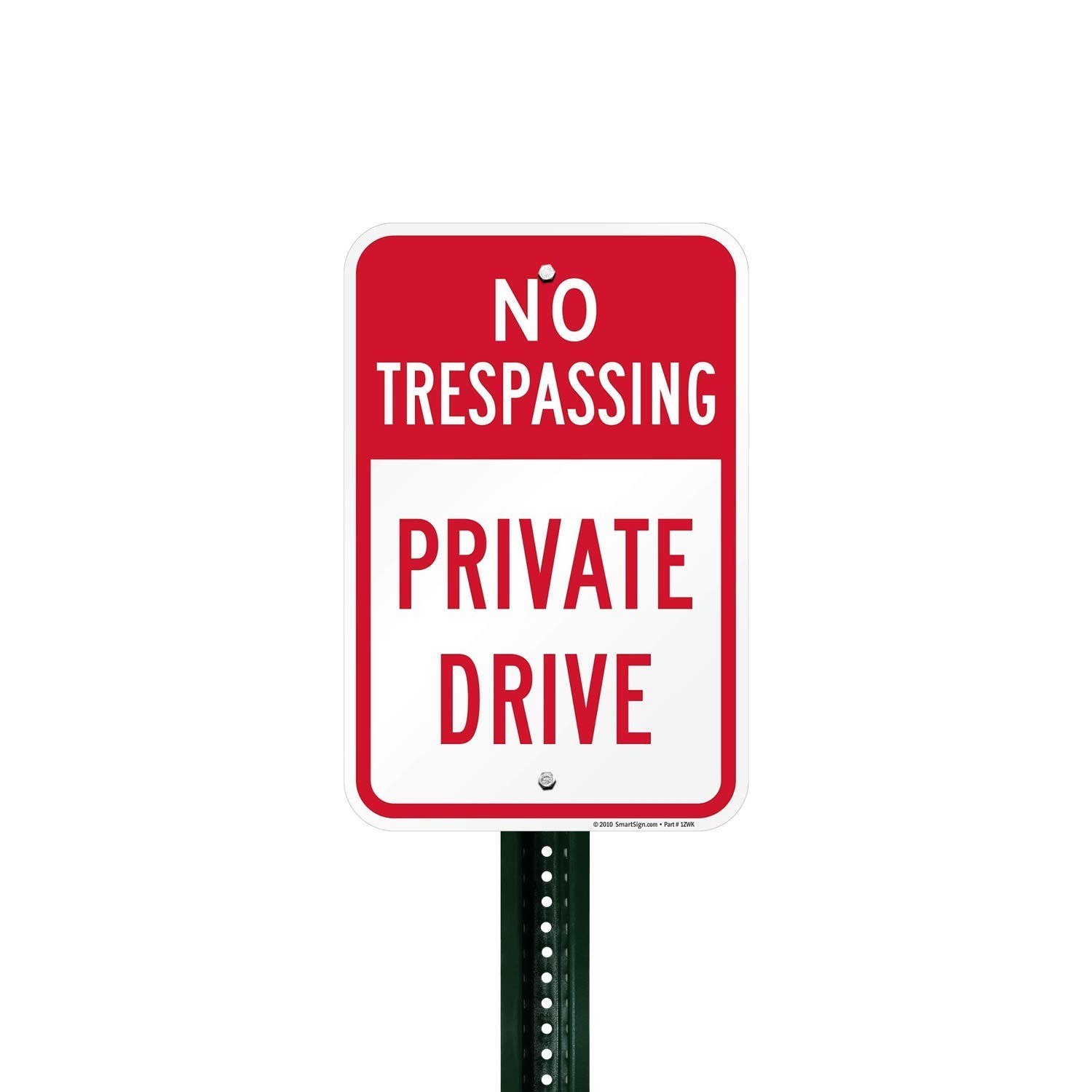 No Trespassing Private Drive Sign Aluminum Weatherproof Security 12×18 Inch