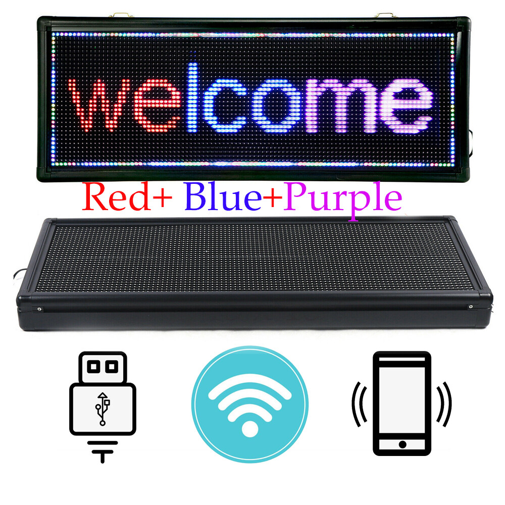 40×15″ Outdoor LED Sign Programmable Scrolling Message Display Board Advertising