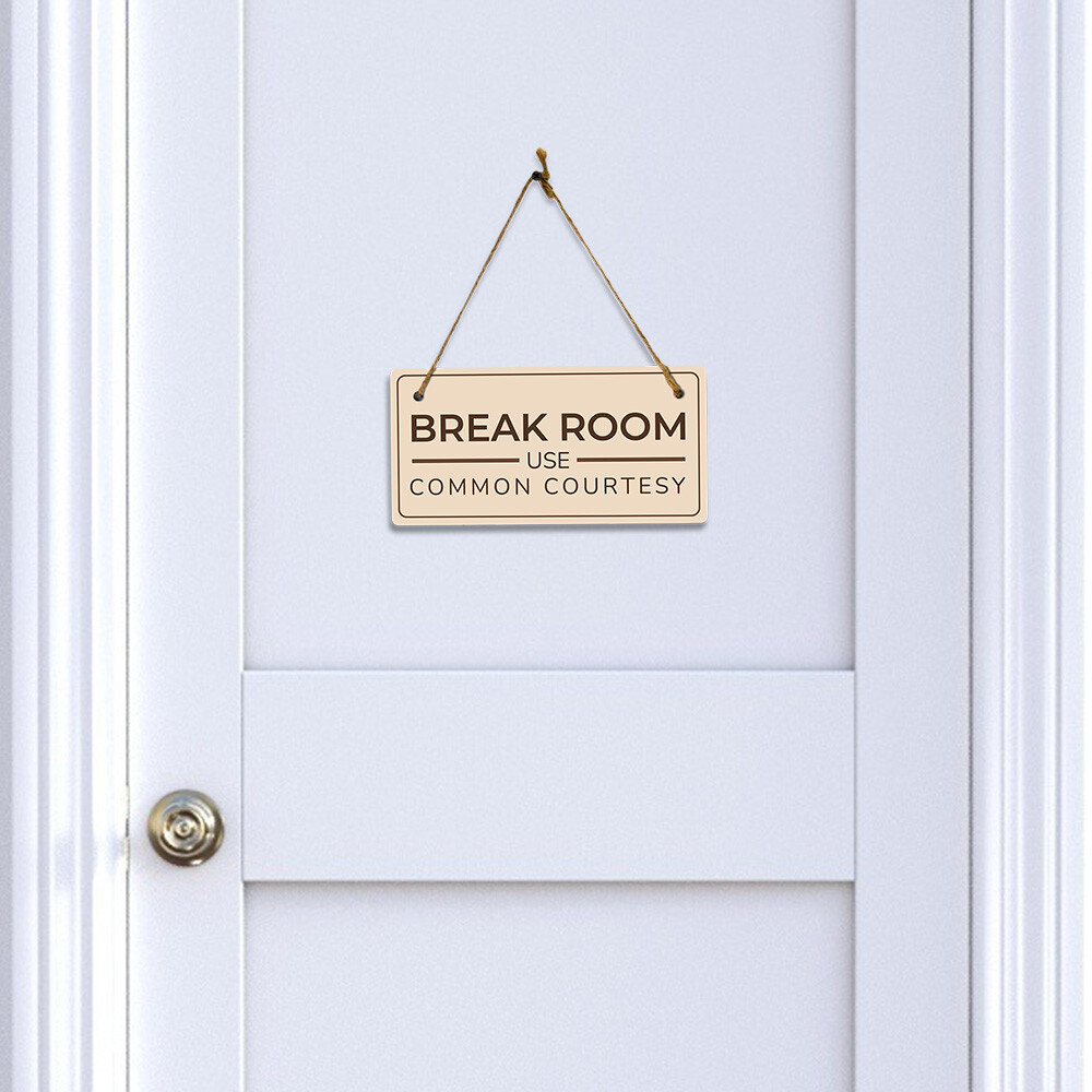 Keep Office Clutter-Free Tidy Desk Policy 5×10 Hanging Plus Sign | Office Decor