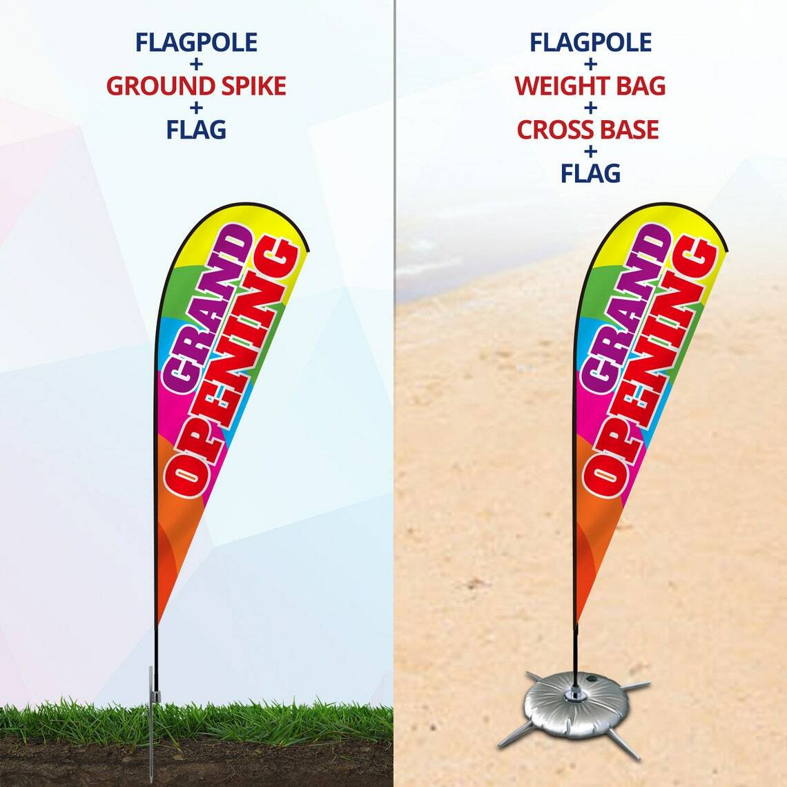 Anley Custom Teardrop Feather Flags Swooper Advertising Banners Flags