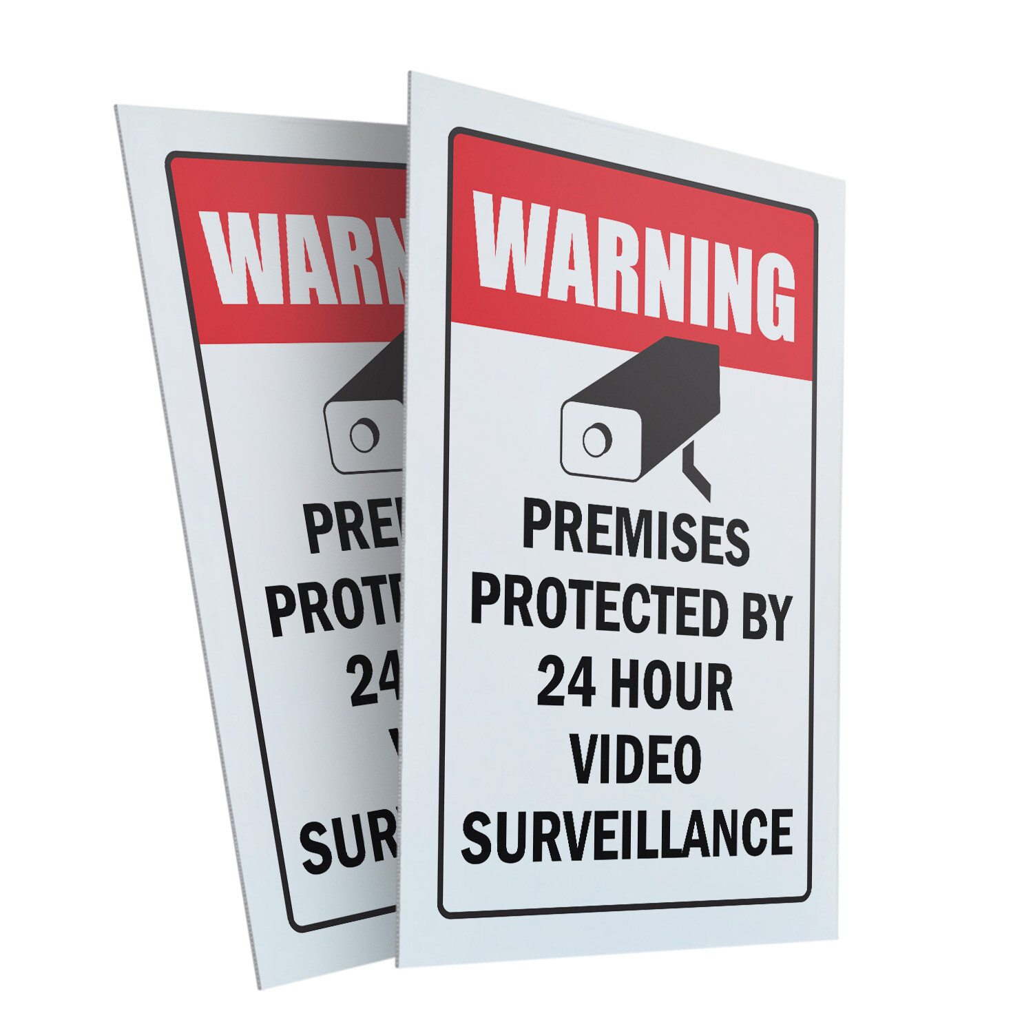 A-frame Sidewalk Video Surveillance 24″ x 36″ Double Sided A-Frame Sidewalk Sign
