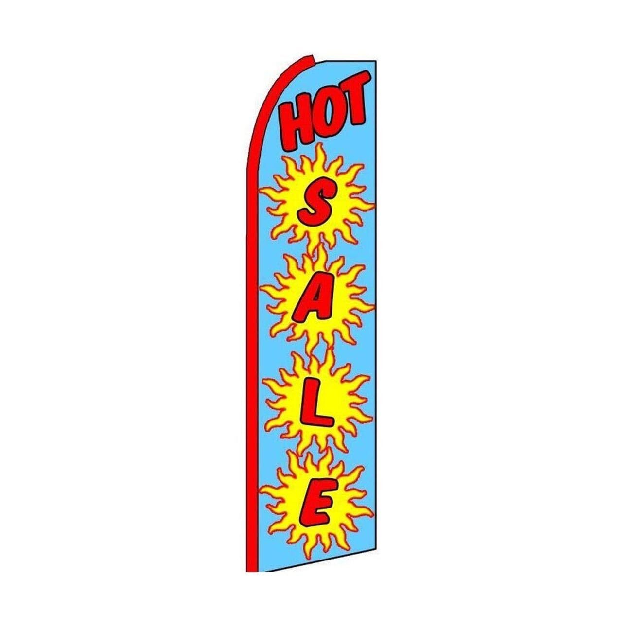 Hot Sale Swooper Flutter Feather Flag | 3ft W x 11.5ft Tall