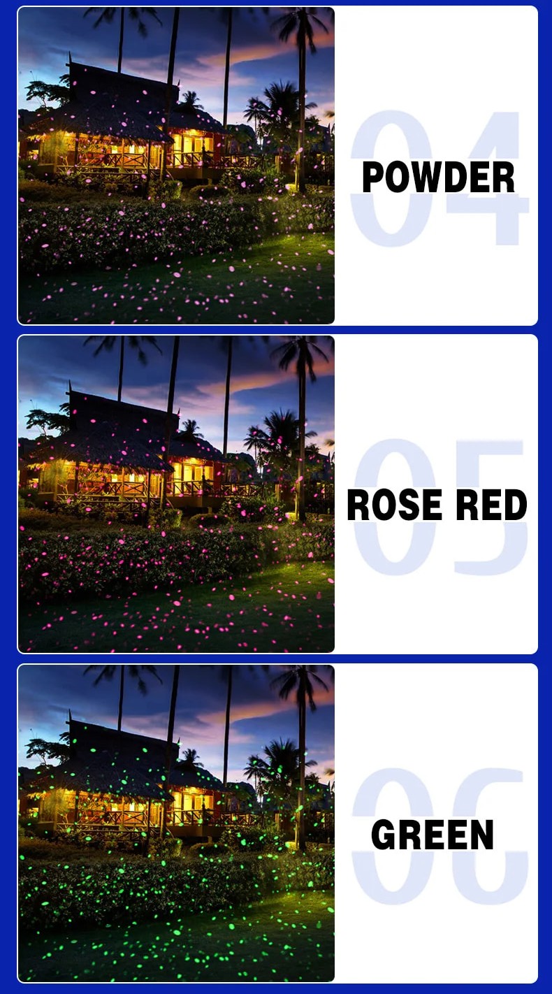 30W Dynamic Waterproof LED Firefly Projector Light In/Outdoor Garden Home Decor