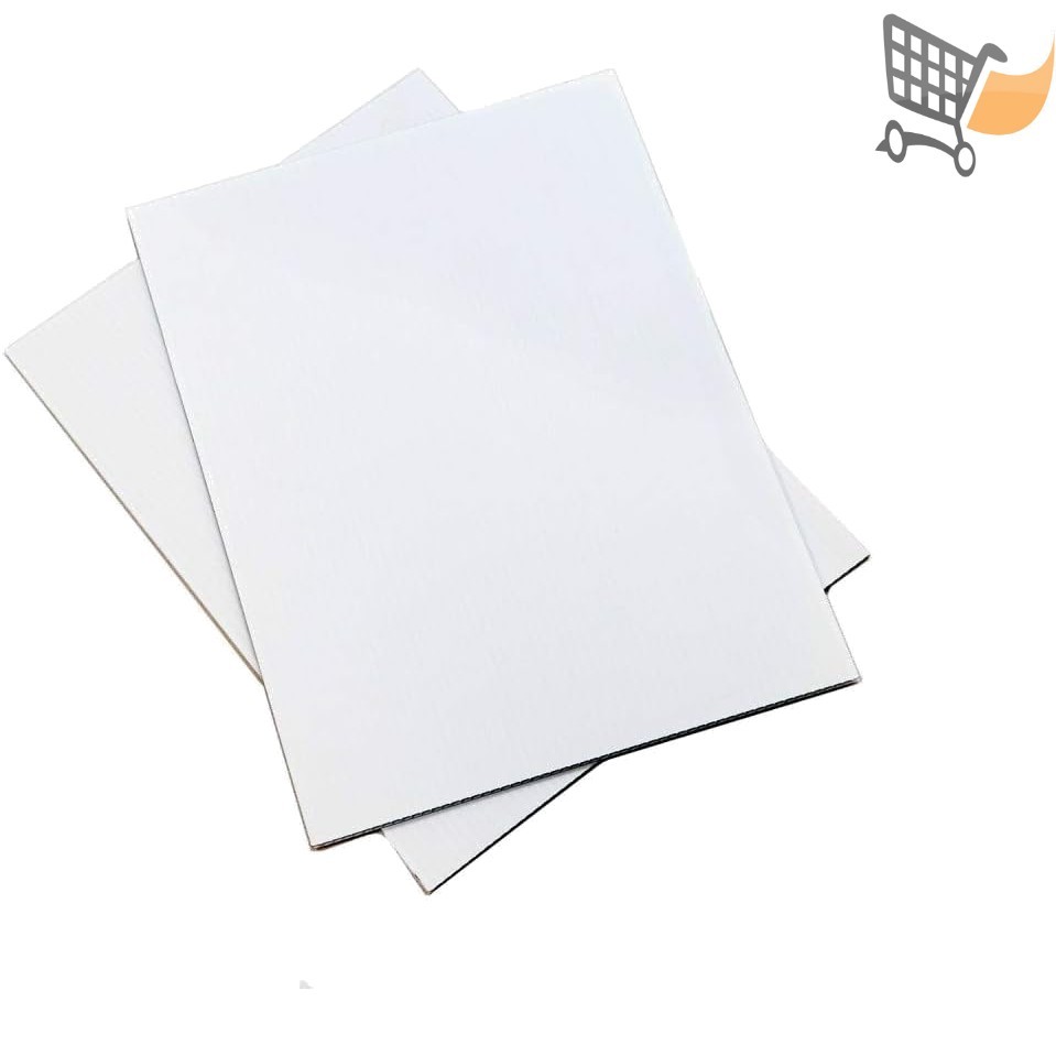 Corrugated Plastic Sign Boards White Black Yellow Blue 24×36 2 Pack Outdoor