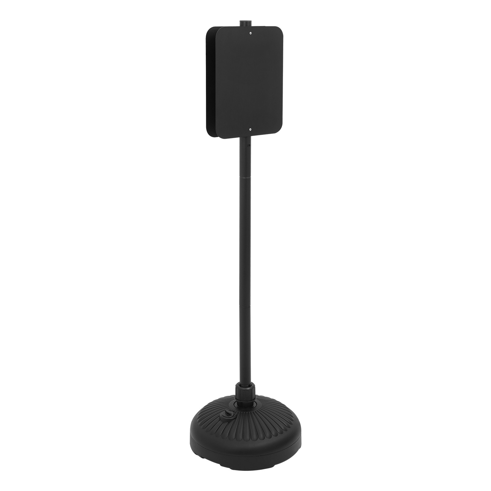 5.25ft Black Dual-Sided Floorstanding Sign Holder Stand with Round Base