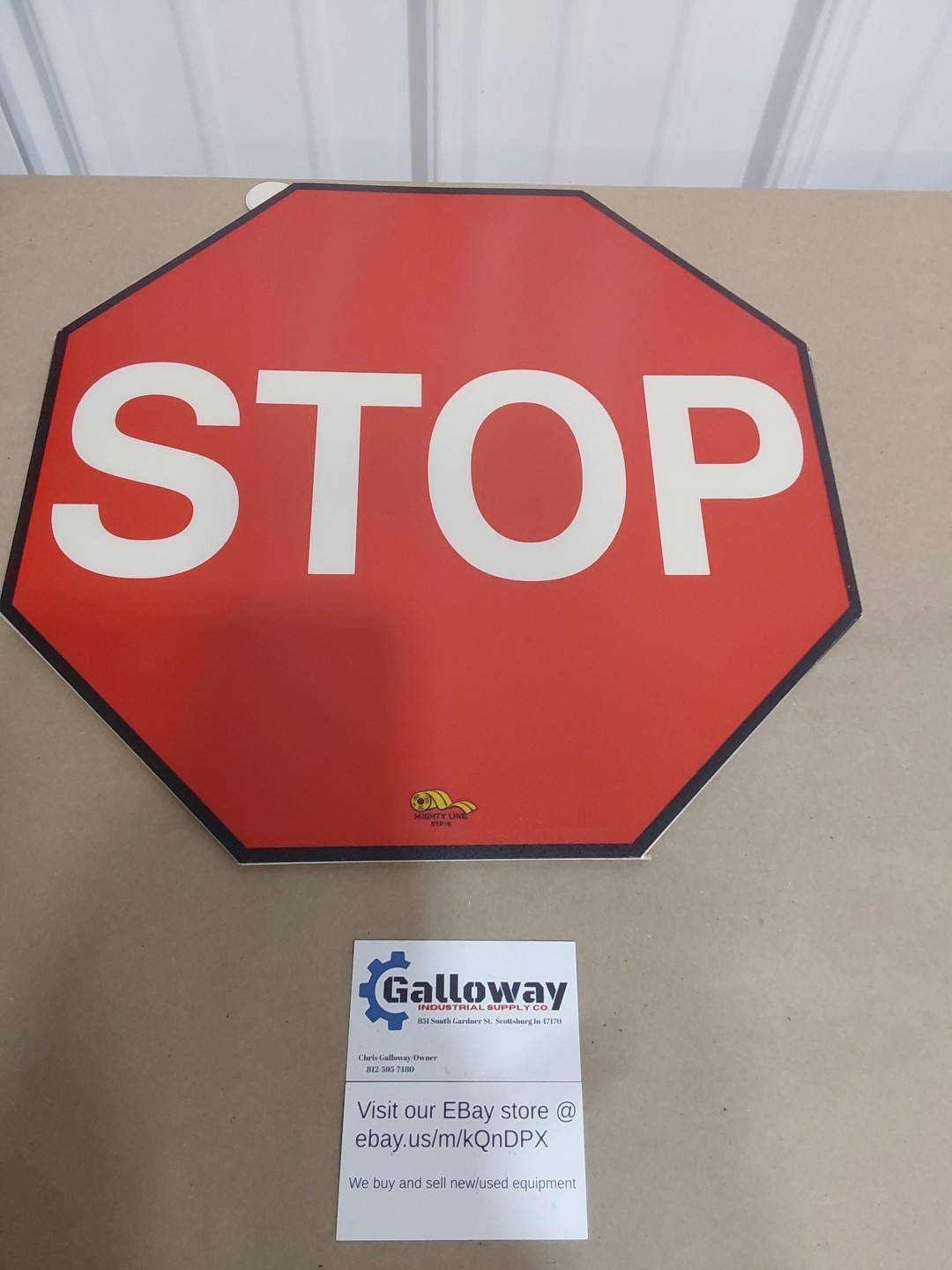 6pc LOT Shieldmark Stp16 Floor Stop Sign Heavy Duty Industrial Grade