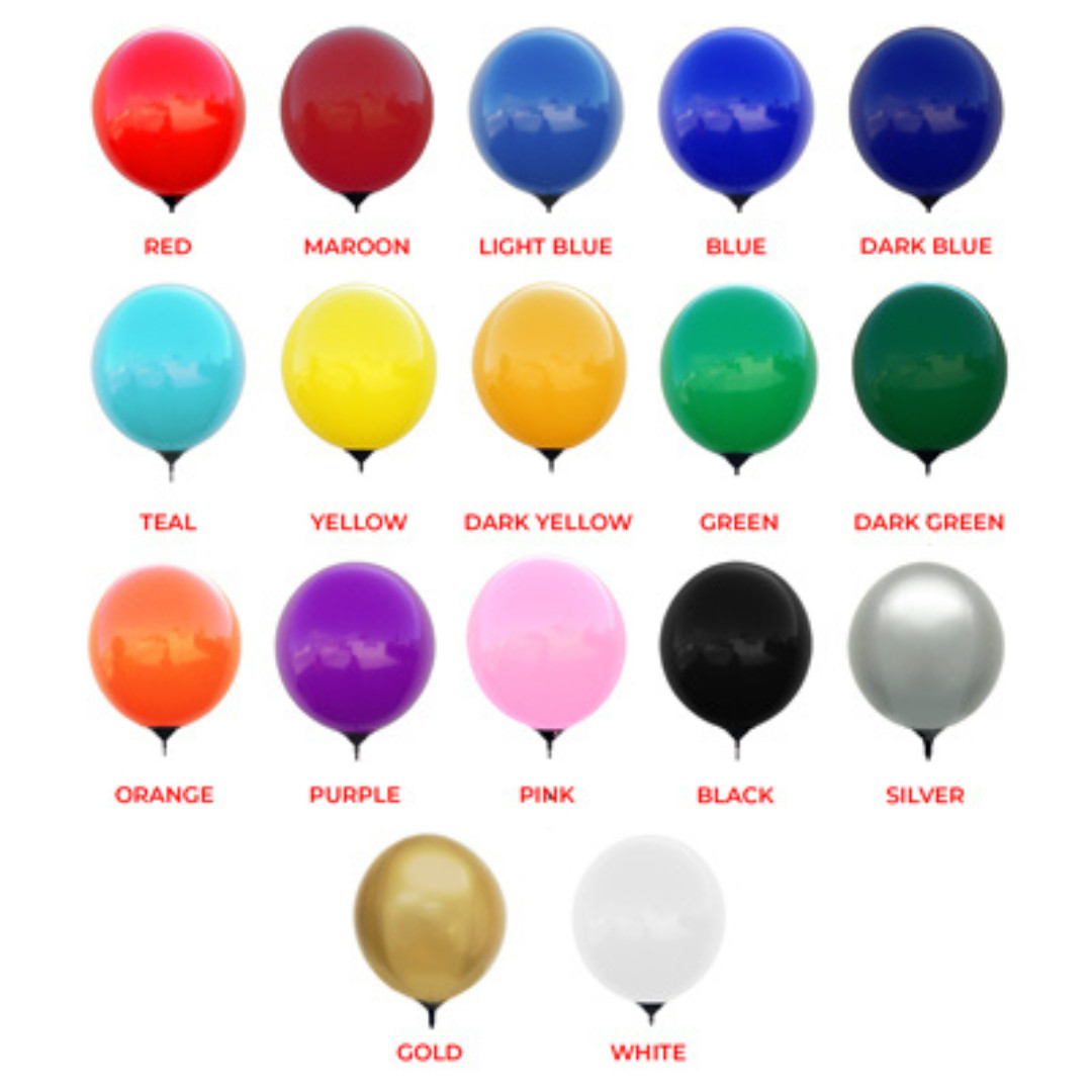 Reusable Balloon Display Kit Poles, Ground Spike and 5 Balloons Included