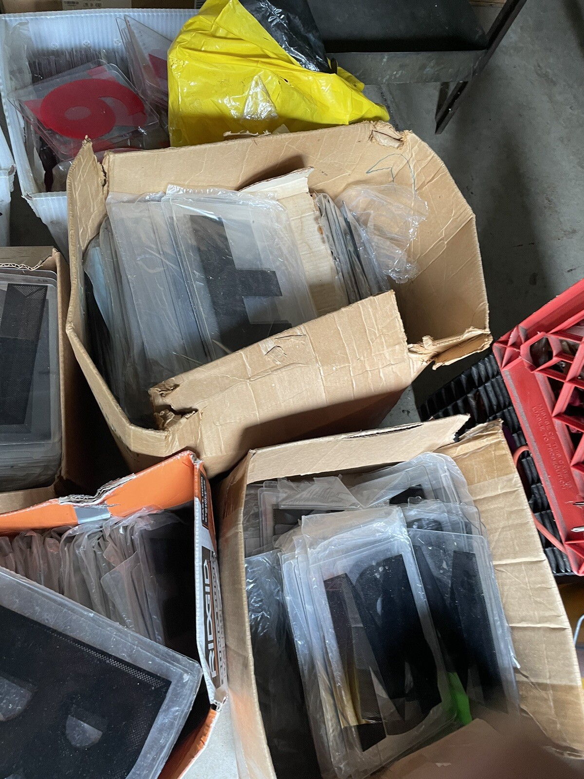10 Boxes Of Vintage Plastic Sign Letters , Nos, Etc. Few Sizes Mostly Large