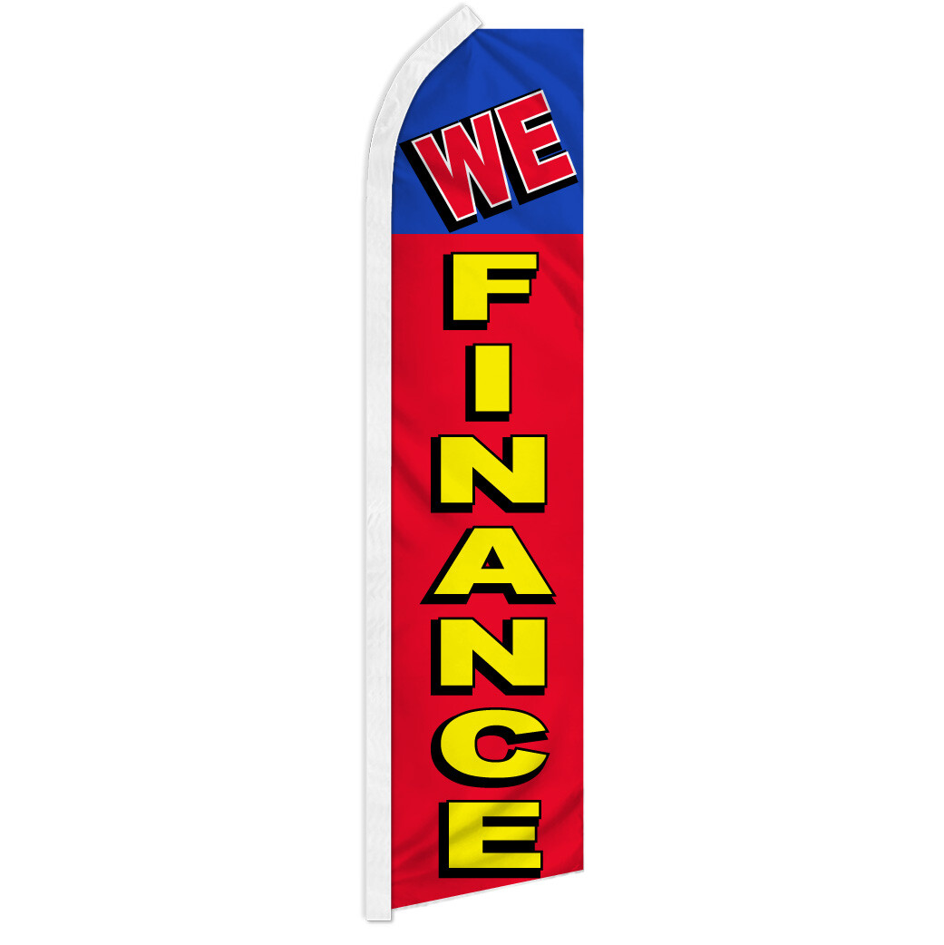 We Finance Advertising Swooper Feather Flutter Flag Financing