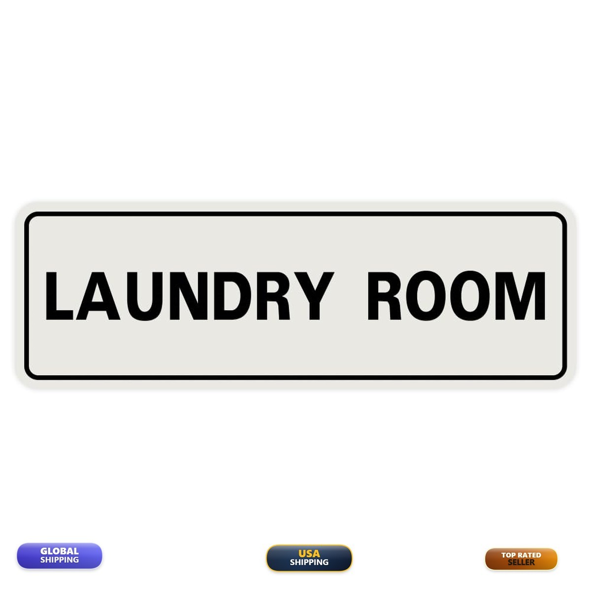 All Quality Standard Laundry Room Wall Or Door Sign – Durable – Large 10 Pack