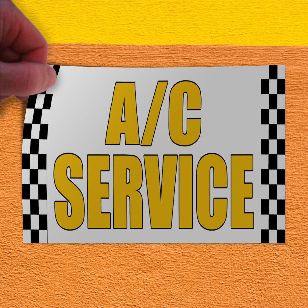 Decal Stickers A C Service Car Body Shop Repair Business Vinyl Store Sign Label