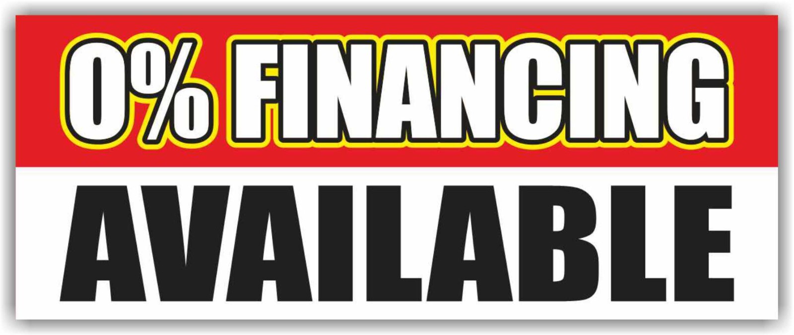 0% FINANCING AVAILABLE Advertising Banner Vinyl Mesh Sign Credit Cash Pawn Shop