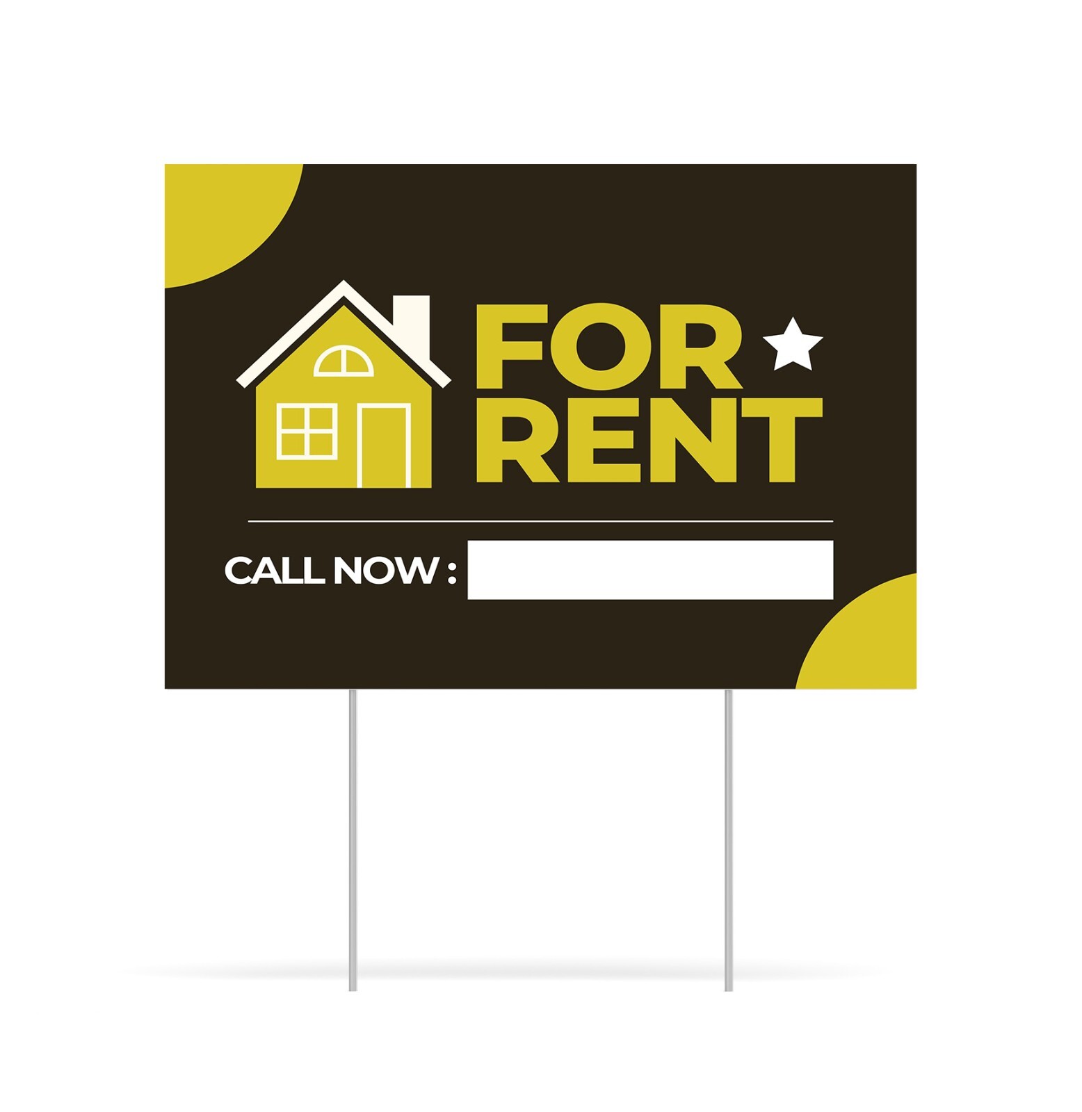 Yard Signs-“For Rent” Yard Signs-FREE STAKES- 12″x18″- 18″x24″ – 24″x36″