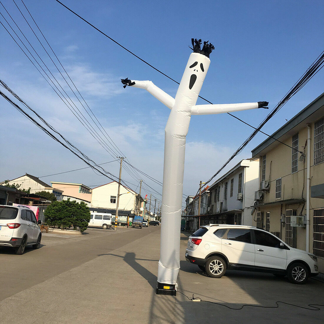 3/6m Inflatable Advertising Air Puppet Tube Sky Wavy Man Wind Dancer (No Blower)